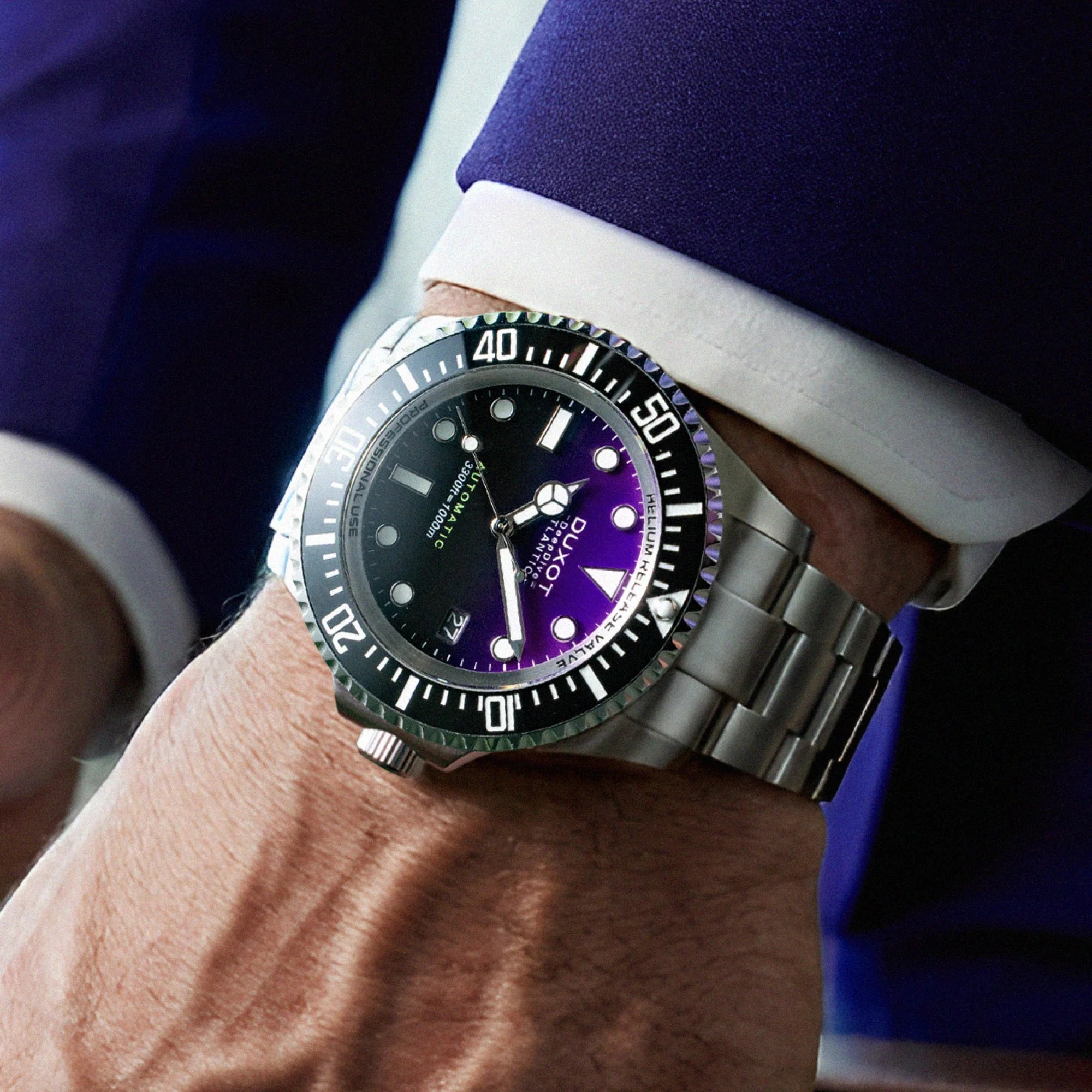 Atlantica Deep Dive Automatic Limited Edition Purple / Stainless Steel | Purple Dial - Image 2
