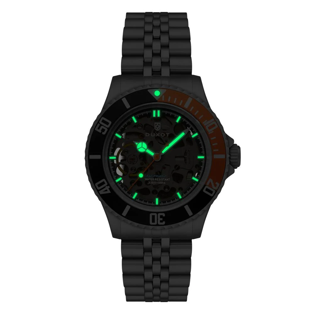 Atlantica Black & Orange / Stainless Steel | Black Dial - Image 4