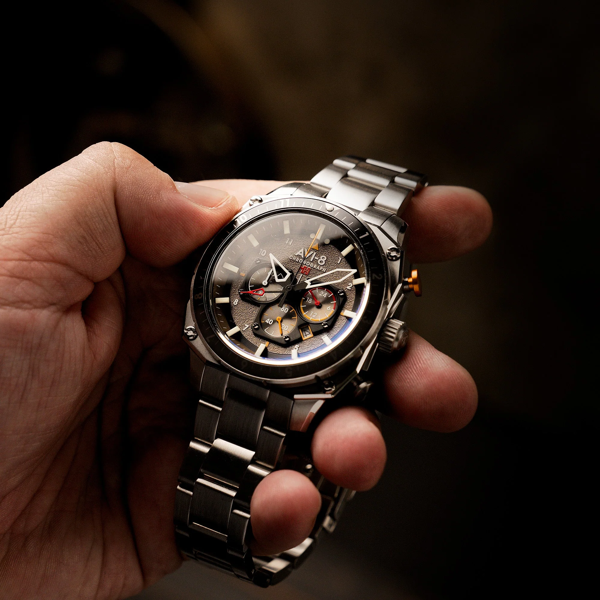 ATLAS DUAL TIME CHRONOGRAPH GREY / STAINLESS STEEL | Grey Dial - Image 2