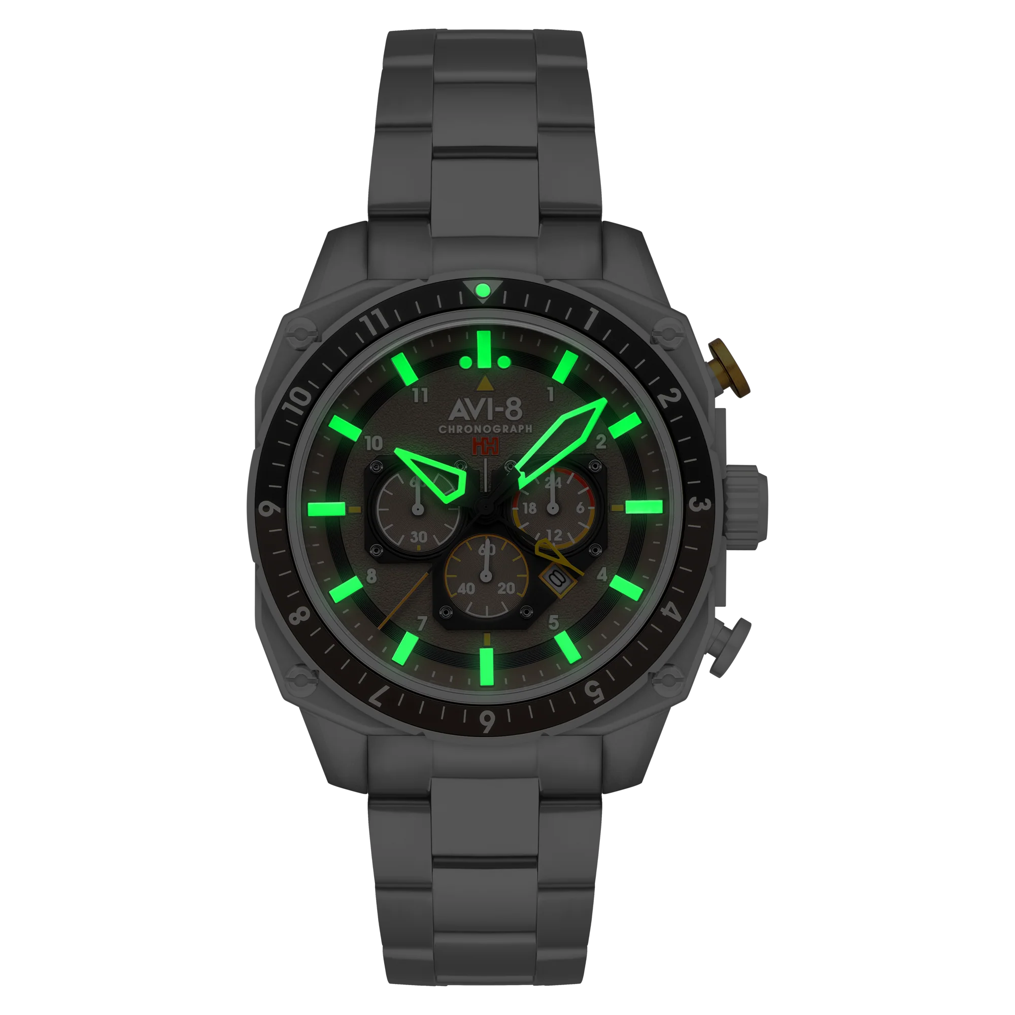 ATLAS DUAL TIME CHRONOGRAPH GREY / STAINLESS STEEL | Grey Dial - Image 3
