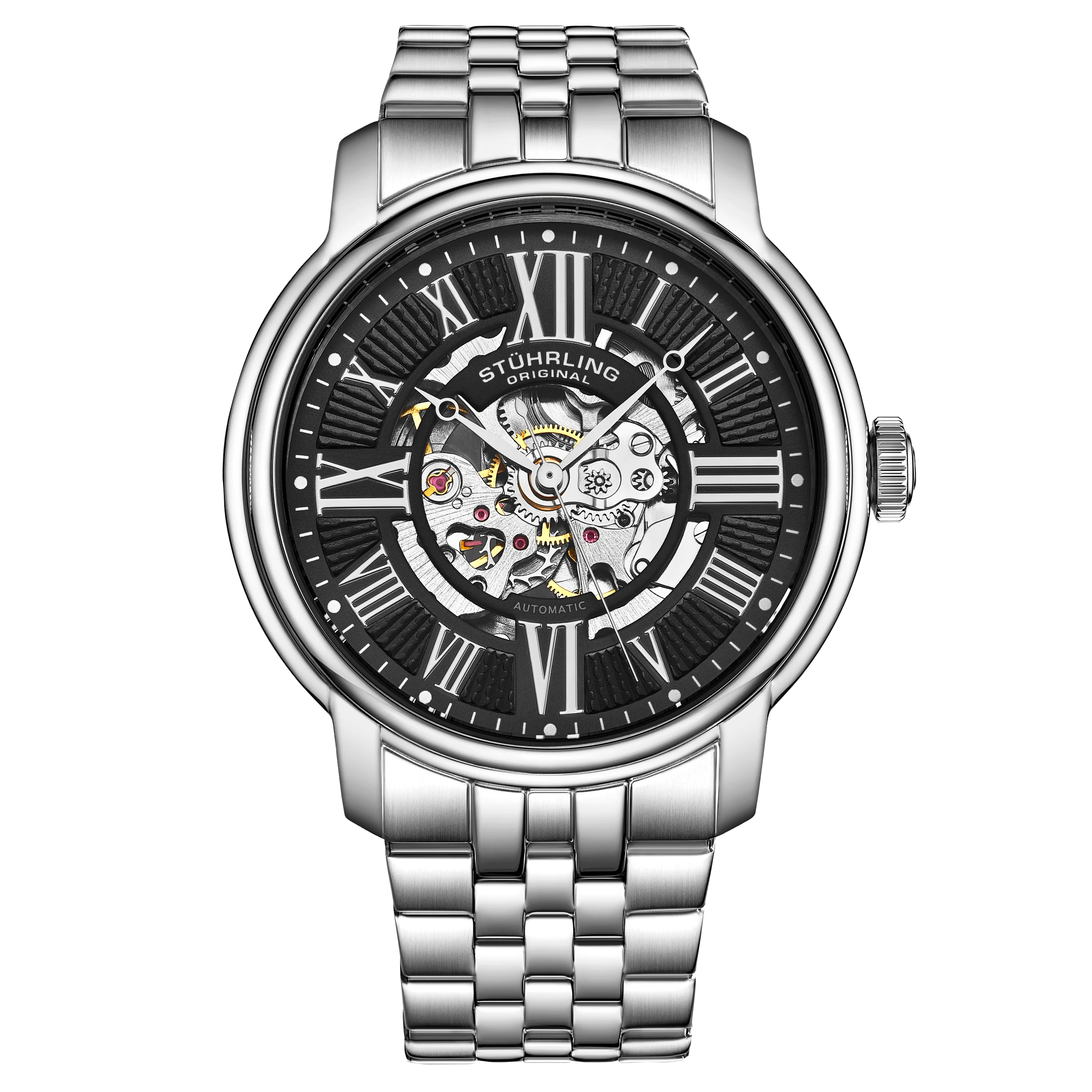 Atrium Automatic 42mm Skeleton Black/Silver | Black Dial