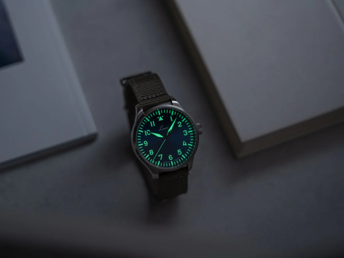 Augsburg Blaue Stunde 42 nylon bracelet | Blue Dial - Image 3