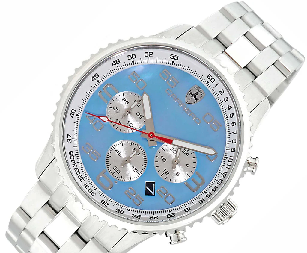 Aureum-MB Silvertone/ Blue | Light Blue Dial - Image 4