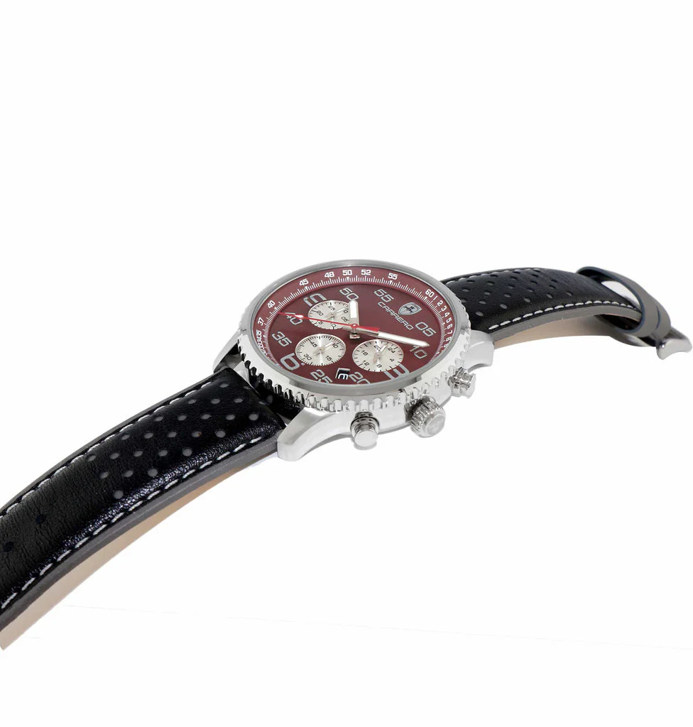 Aureum Silvertone/Maroon | Maroon Dial - Image 2