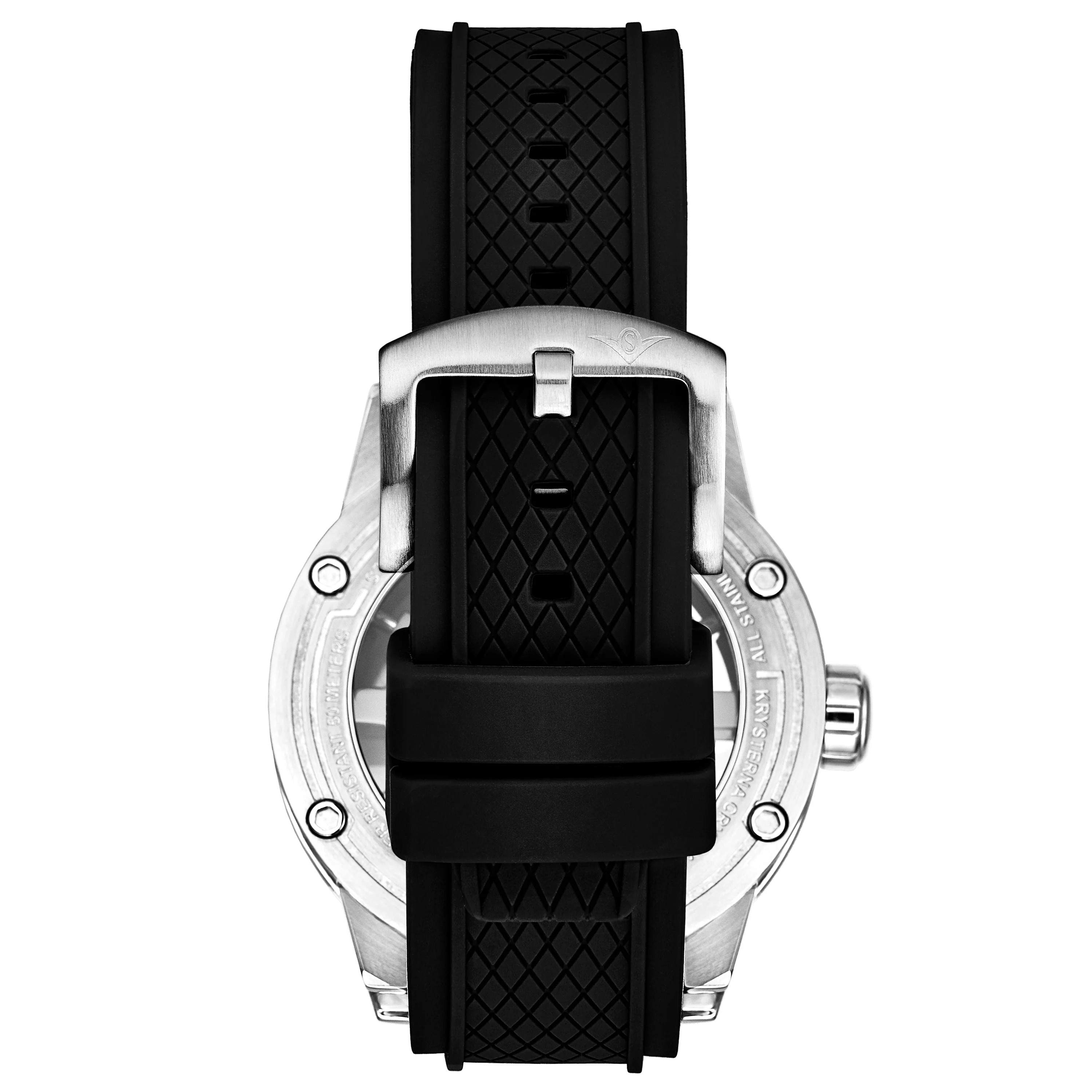 Automatic 50mm Skeleton silver | Black Dial - Image 2