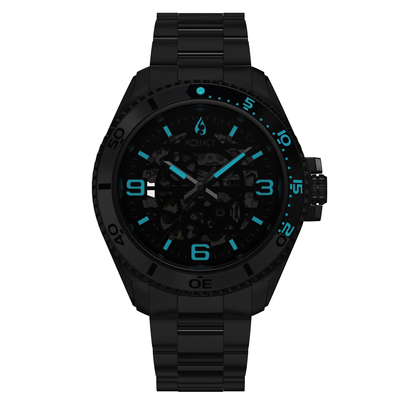 Automatic Miyota Movement Skeleton Silver/Black | Black Dial - Image 9