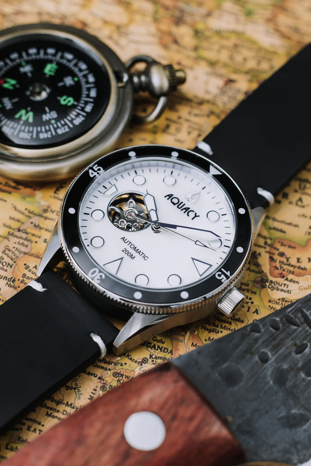 Automatic Seiko NH38 Cave Diver White Mother of Pearl Dial | Mother of Pearl Dial - Image 3