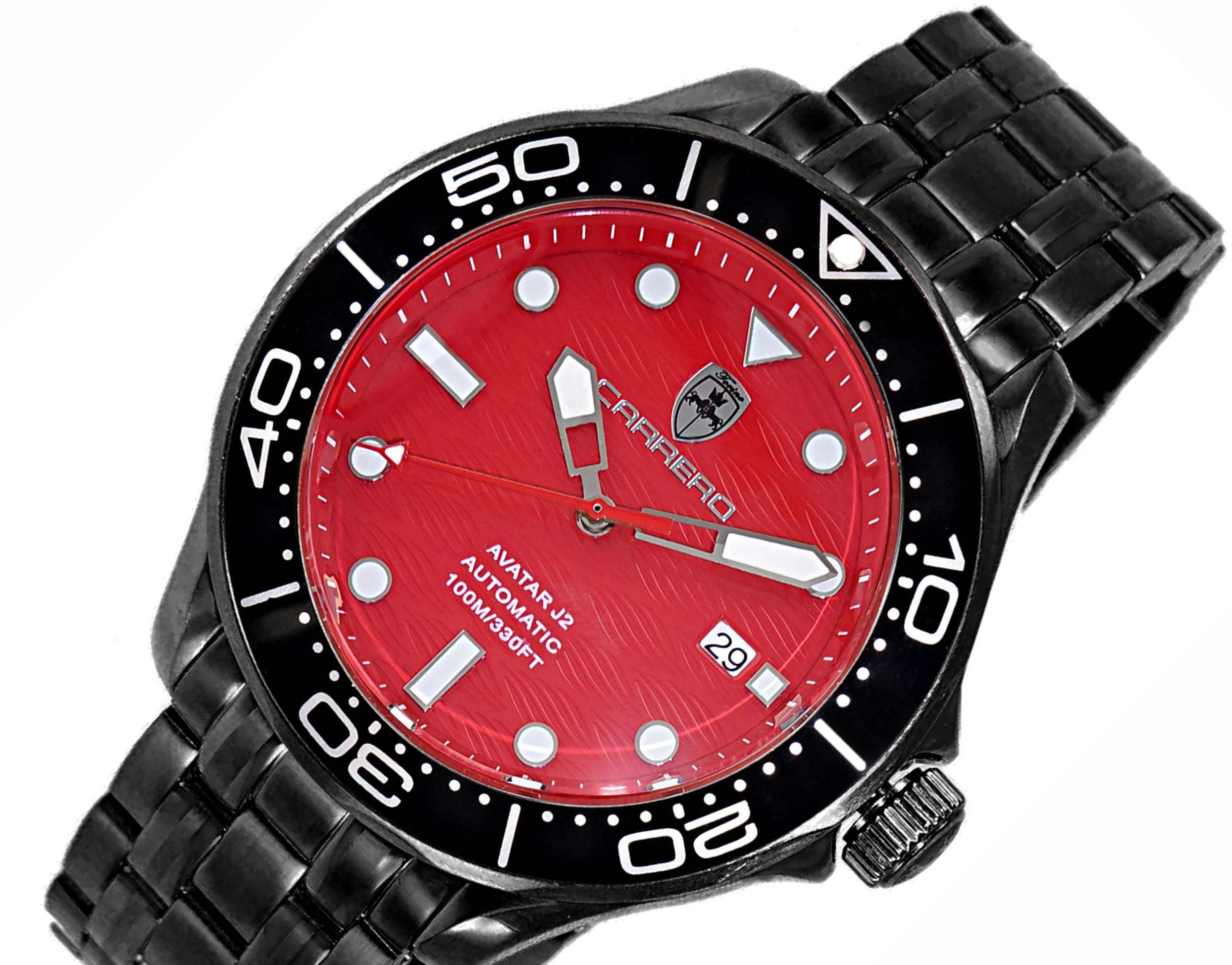 Avatar - J2 Black -IP tone/Black-Red | Red Dial - Image 4