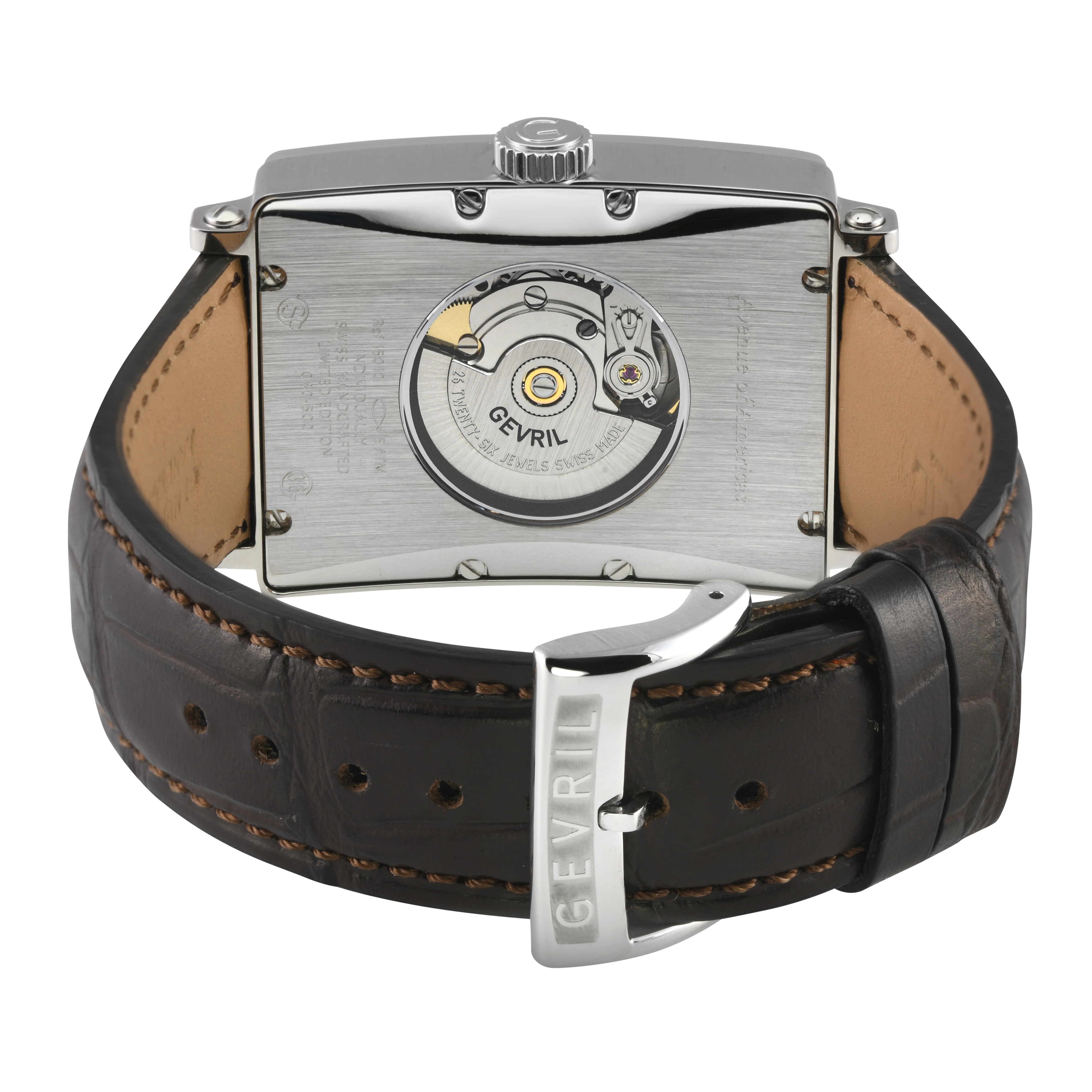 Avenue of Americas Gevril Men's Avenue of America's Modified Custom Sellita SW220-1, Swiss Automatic, IPRG Case, Silver/Gold Dial, Day-Date | White Dial - Image 3