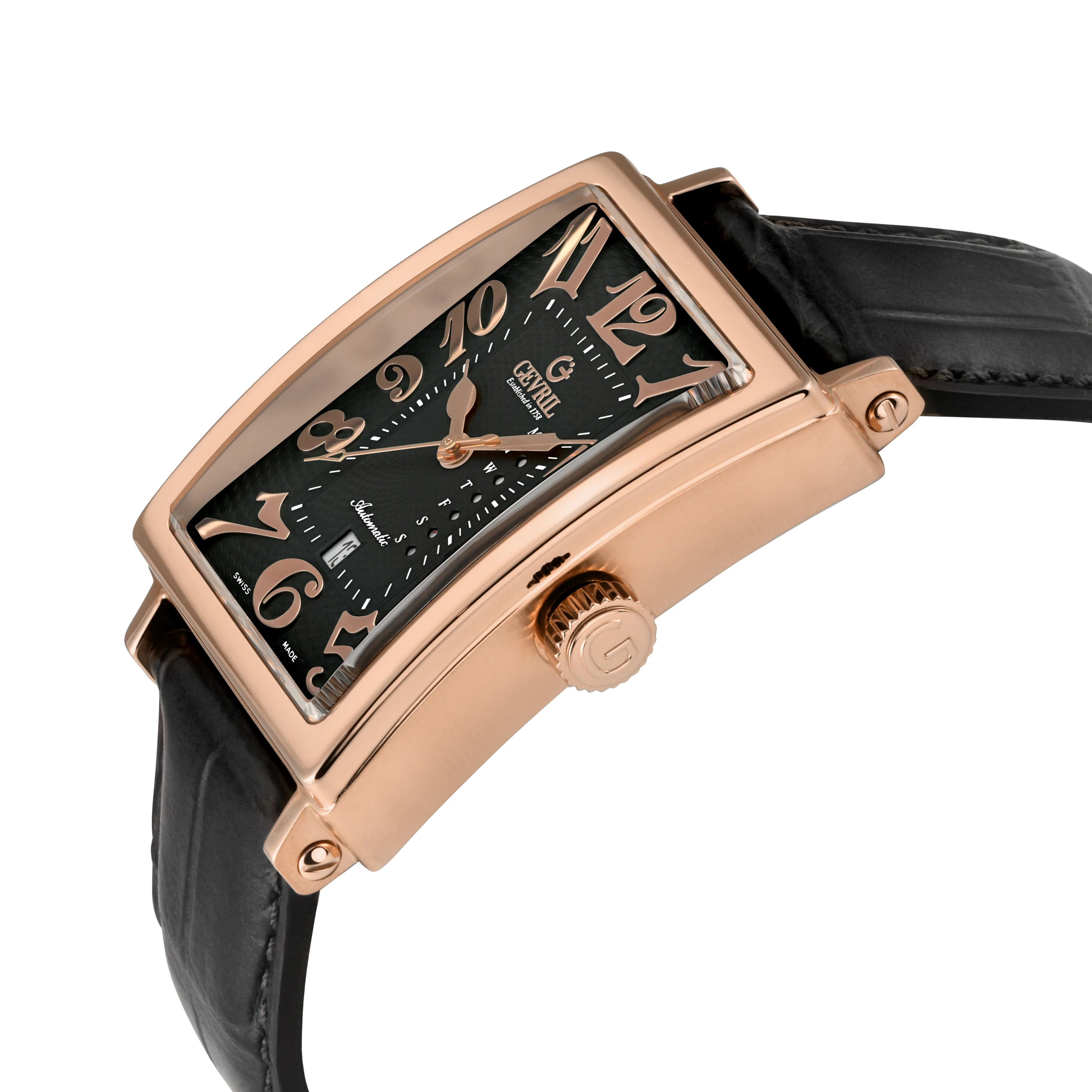 Avenue of Americas Swiss Modified Custom Sellita SW220-1 Movement rectangle Black Black, Day date | Black Dial - Image 2
