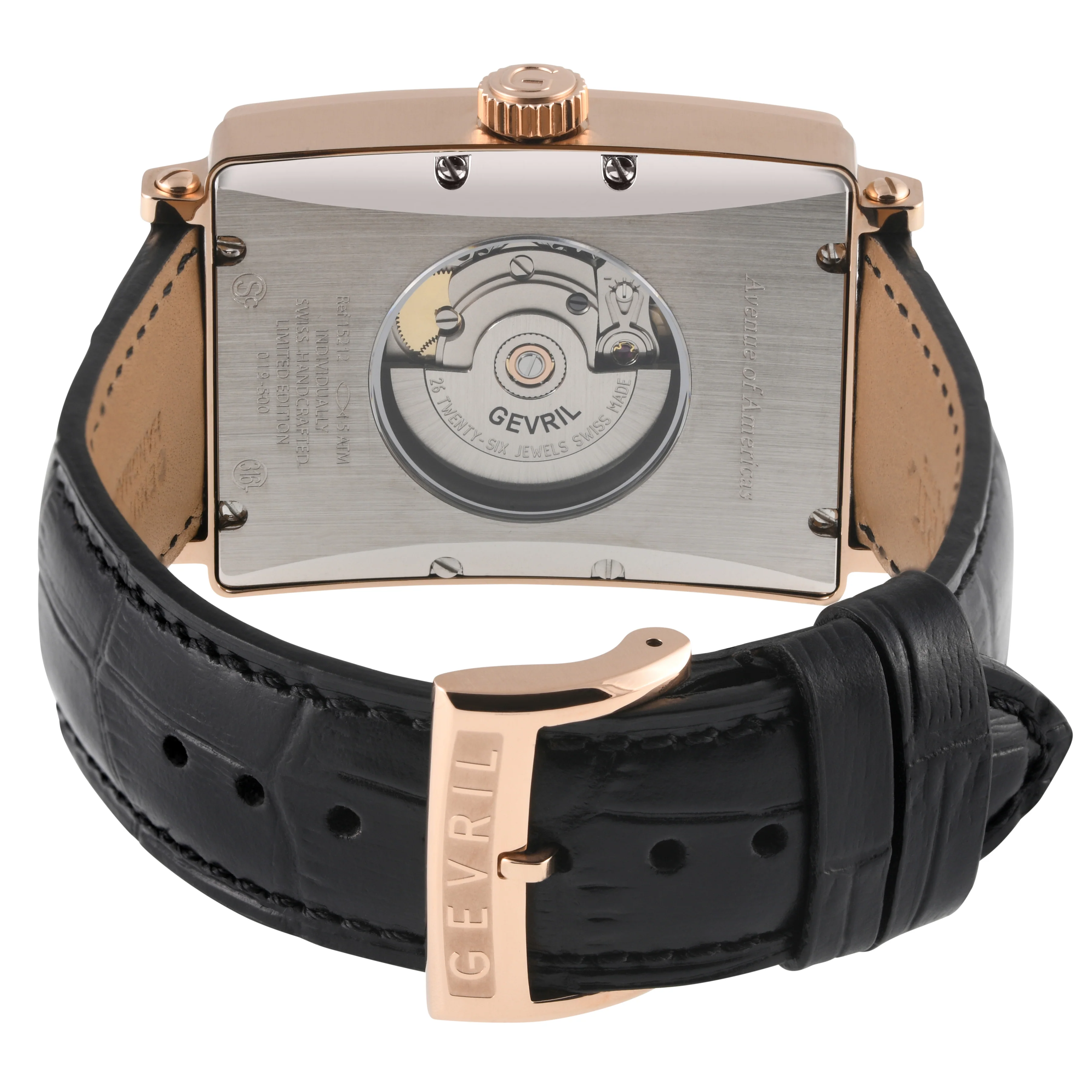 Avenue of Americas Swiss Modified Custom Sellita SW220-1 Movement rectangle Black Black, Day date | Black Dial - Image 3