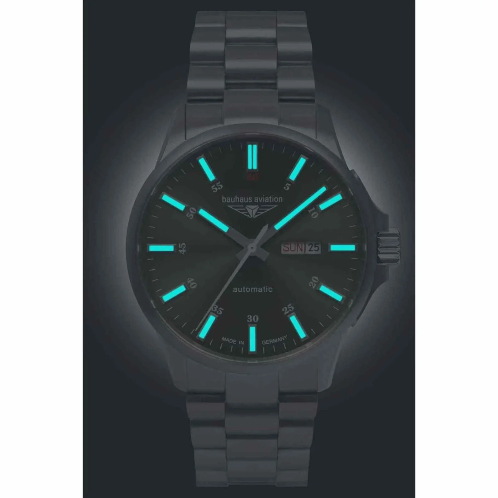 Aviation Titanium Green with Titanium Bracelet | Green Dial - Image 2