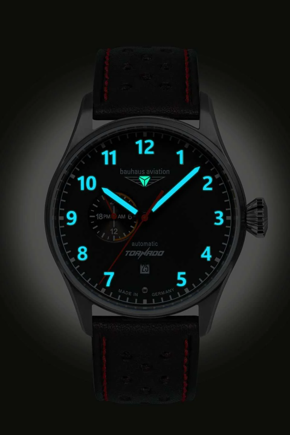 Aviation Tornado Black Dial with White | Black Dial - Image 3