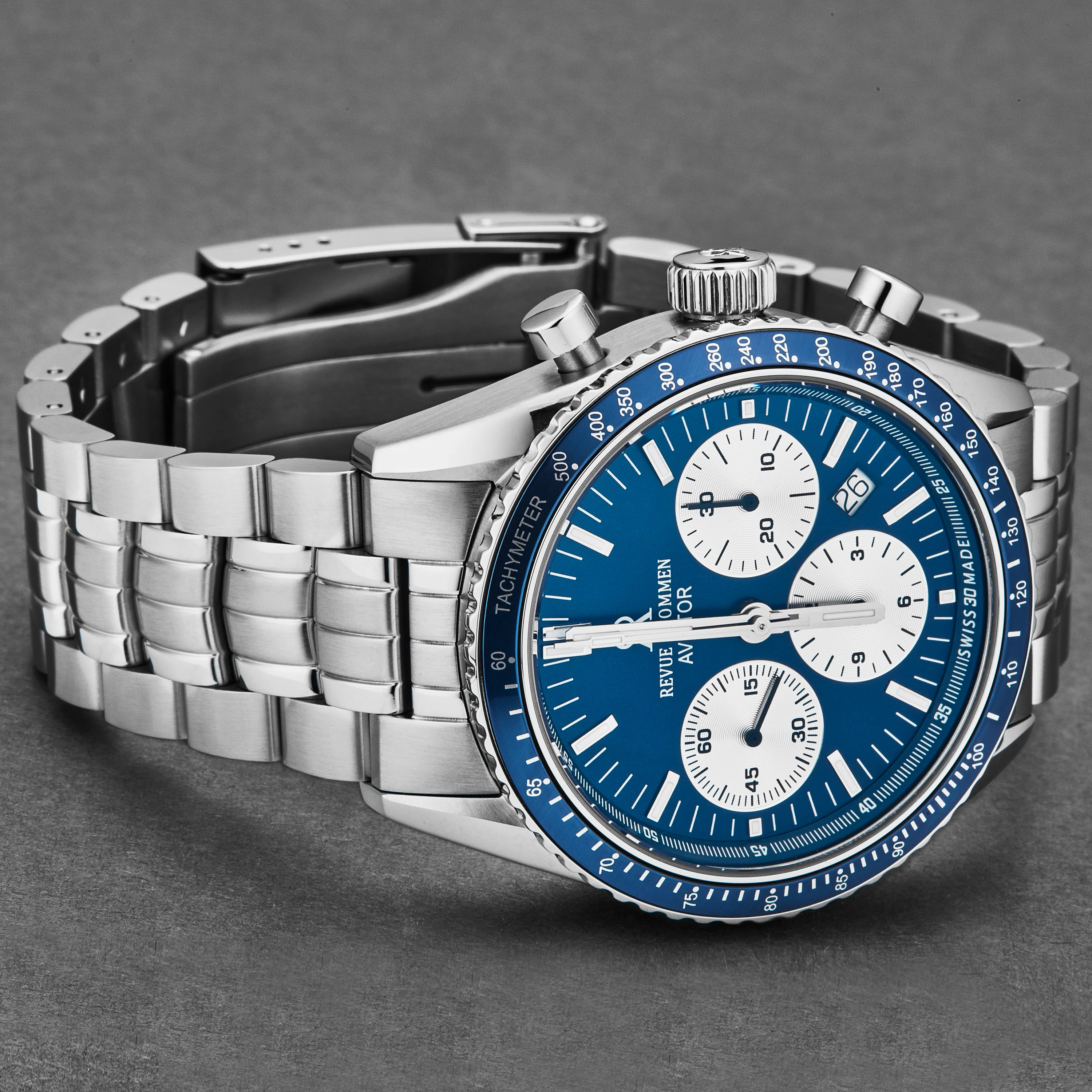 Aviator 17000.6135 / Blue | Blue Dial - Image 2