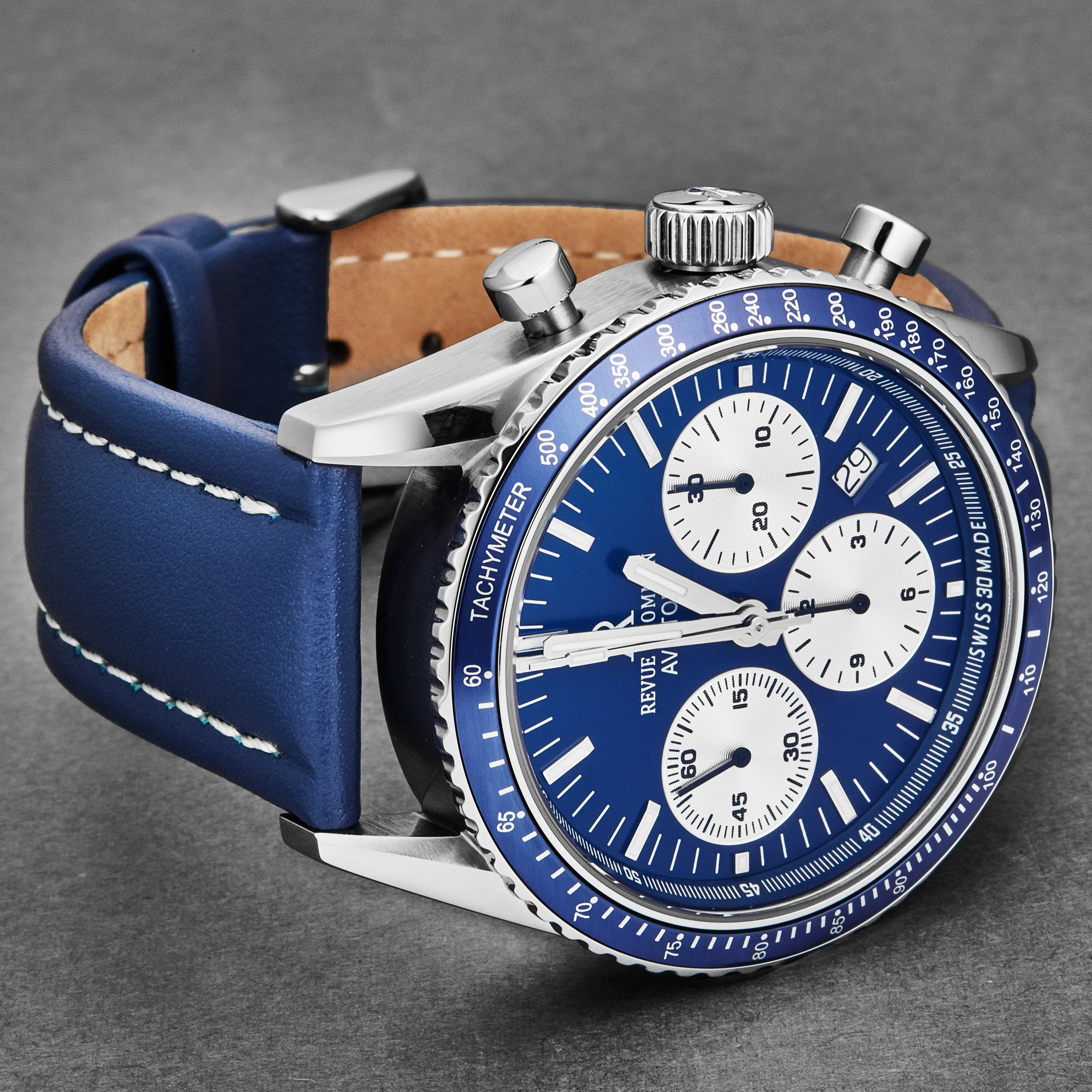 Aviator 17000.6535 / Blue | Blue Dial - Image 2