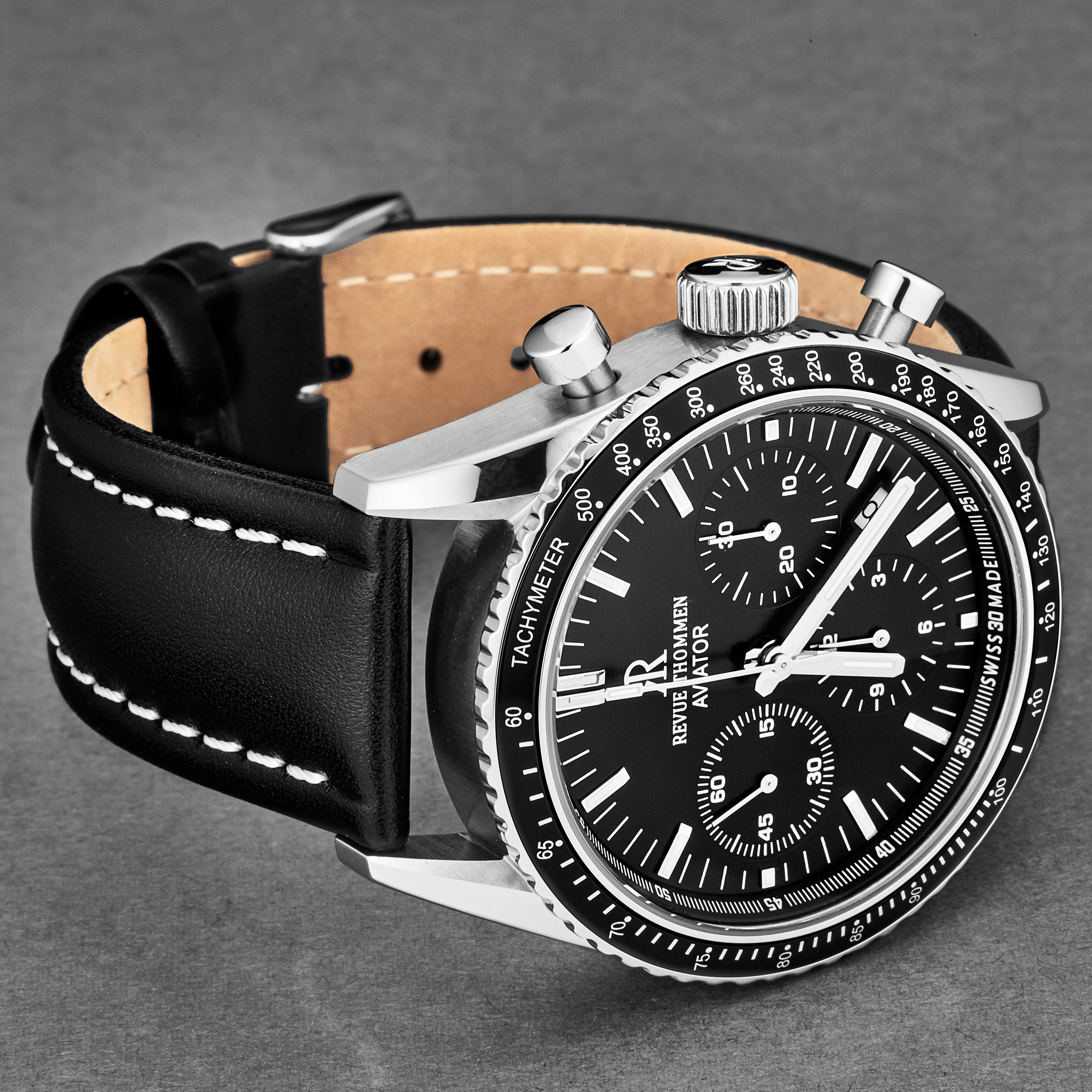 Aviator 17000.6537 / Black | Black Dial - Image 2