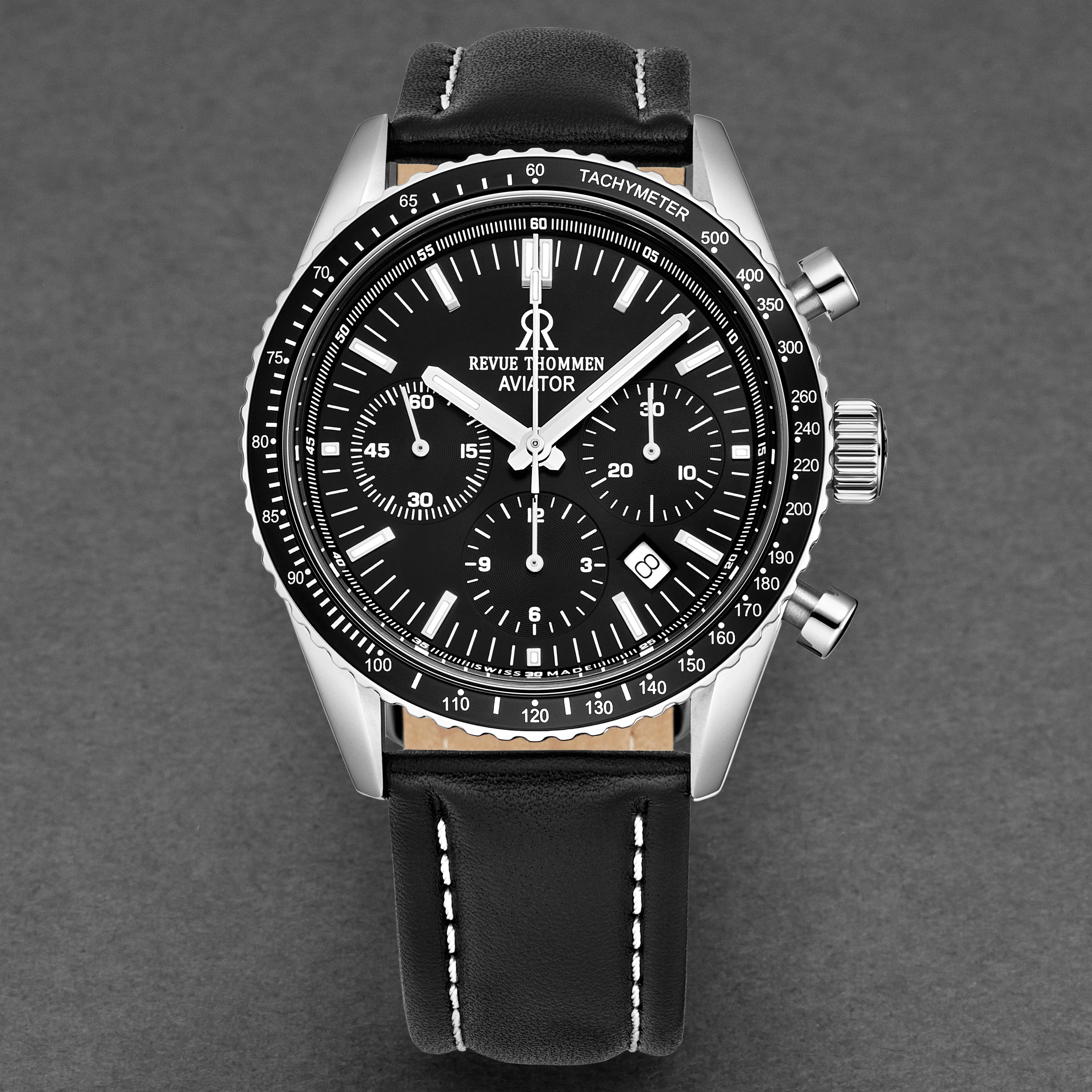 Aviator 17000.6537 / Black | Black Dial - Image 4