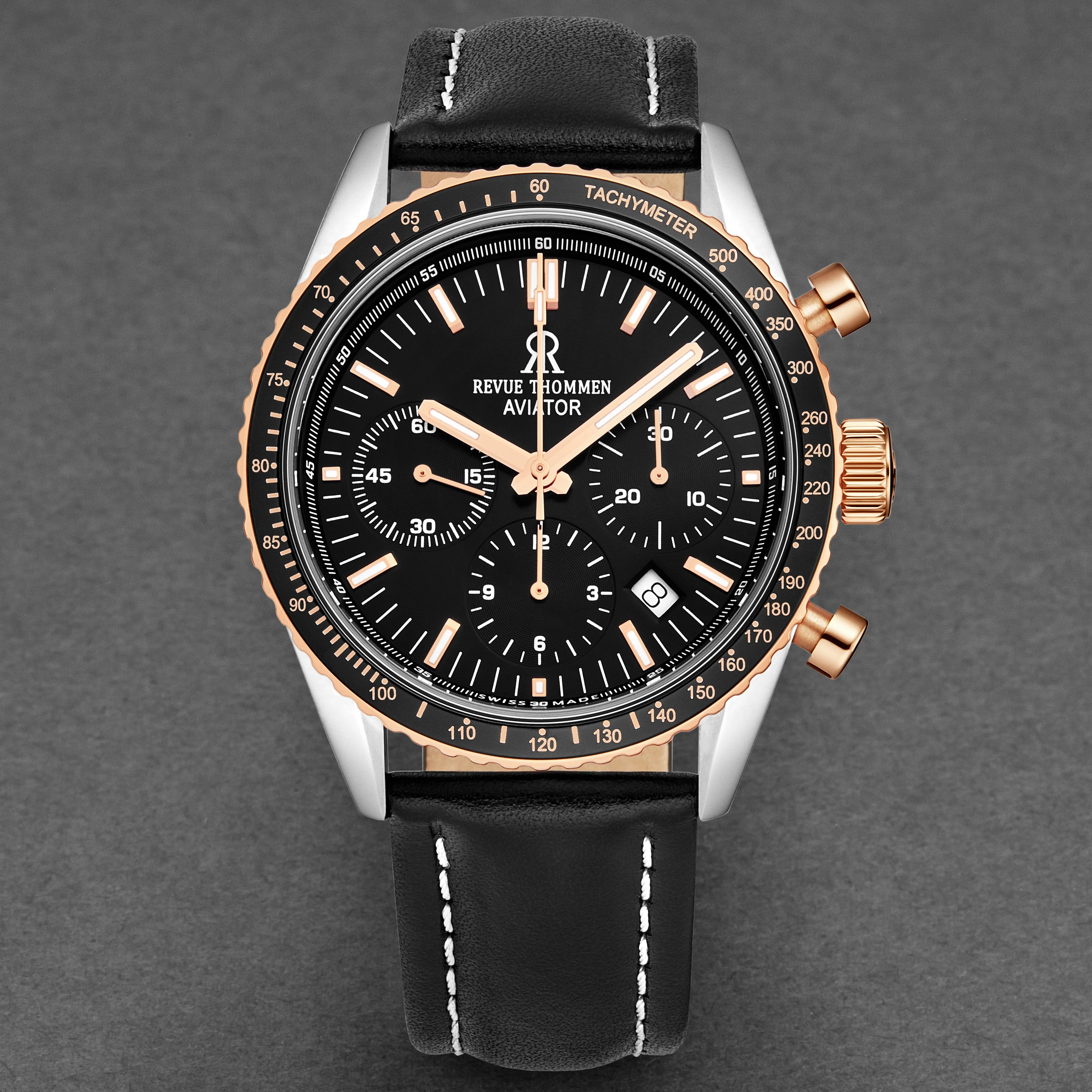 Aviator 17000.6557 / Black | Black Dial - Image 4