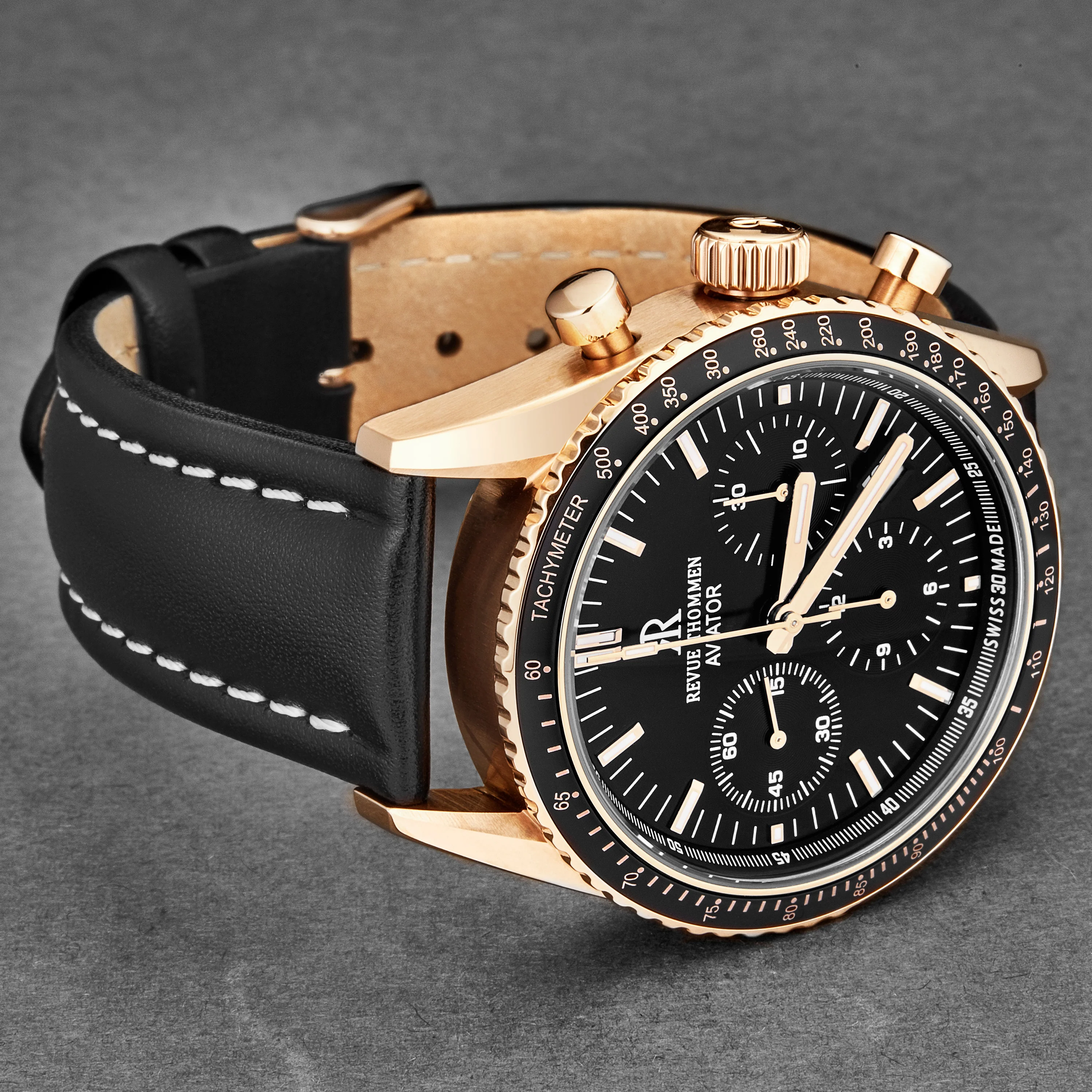 Aviator 17000.6567 / Black | Black Dial - Image 2