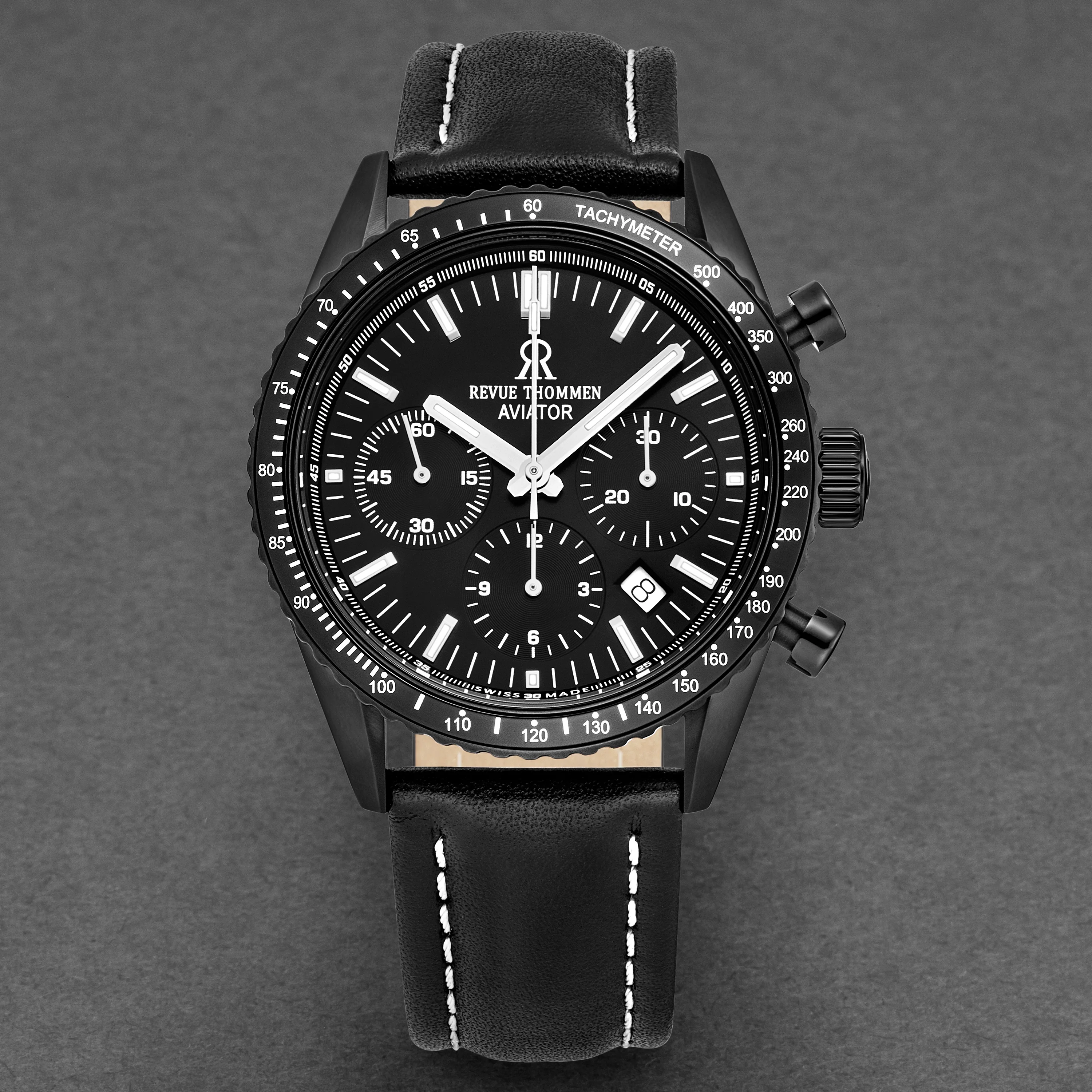 Aviator 17000.6577 / Black | Black Dial - Image 4