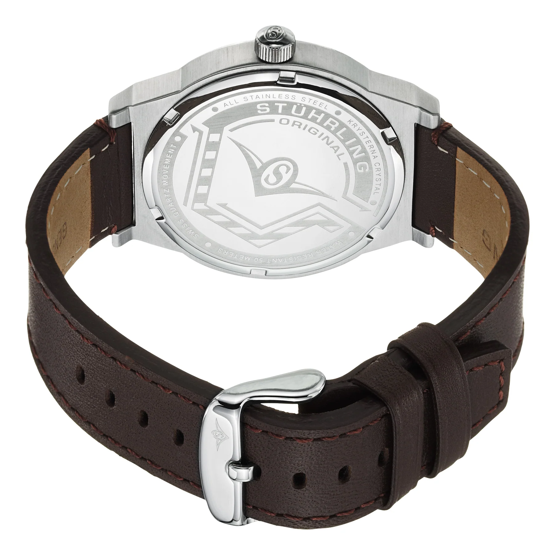 Aviator Brown/Leather/Champagne Dial/Silver Case | Champagne Dial - Image 3
