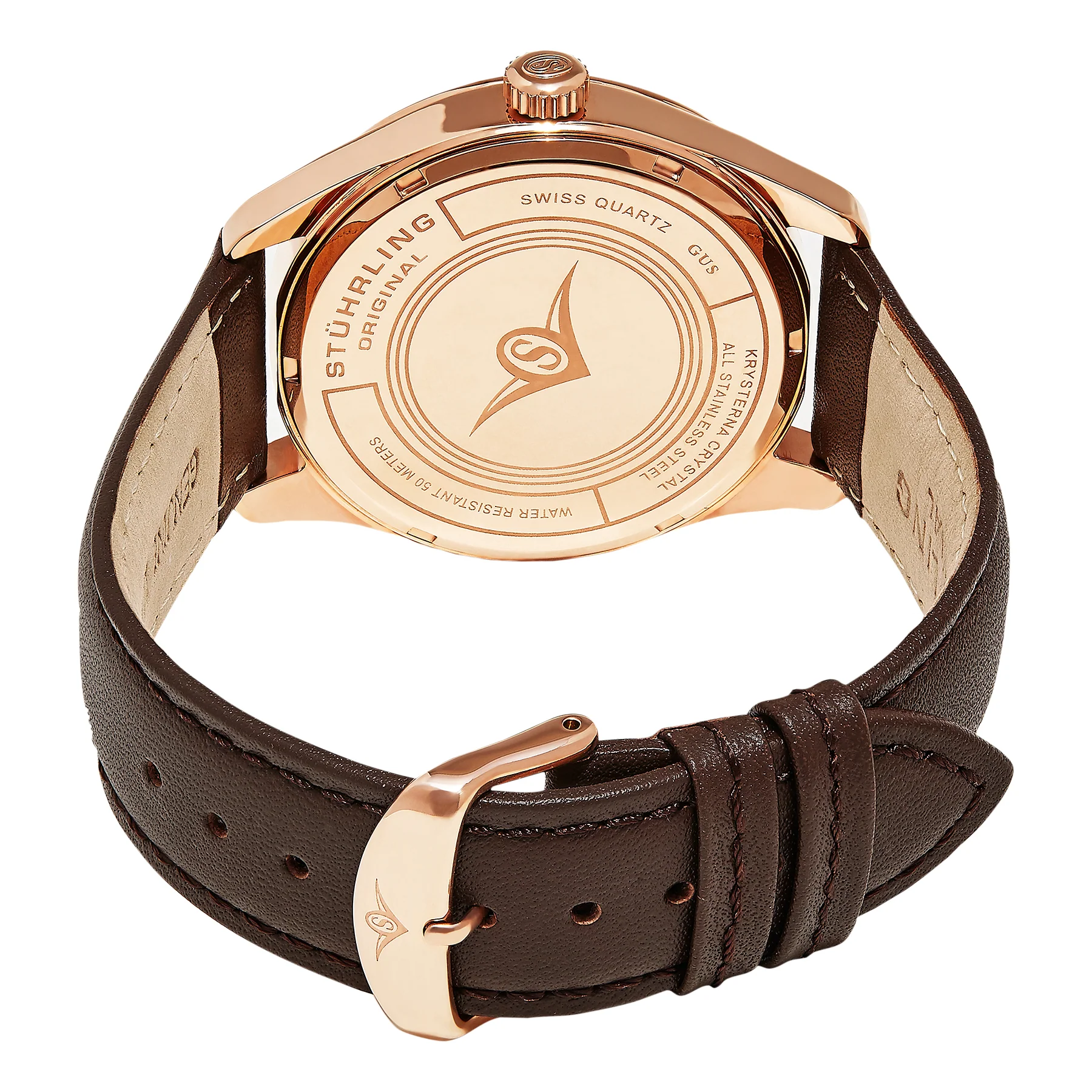 Aviator Brown/Leather/Black Dial/Rose Case | Black Dial - Image 3