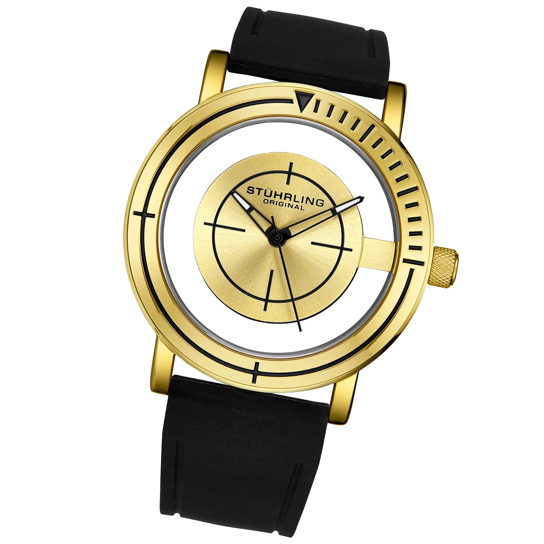Aviator Black/Gold Black/Gold/Silicone | Gold Dial - Image 2