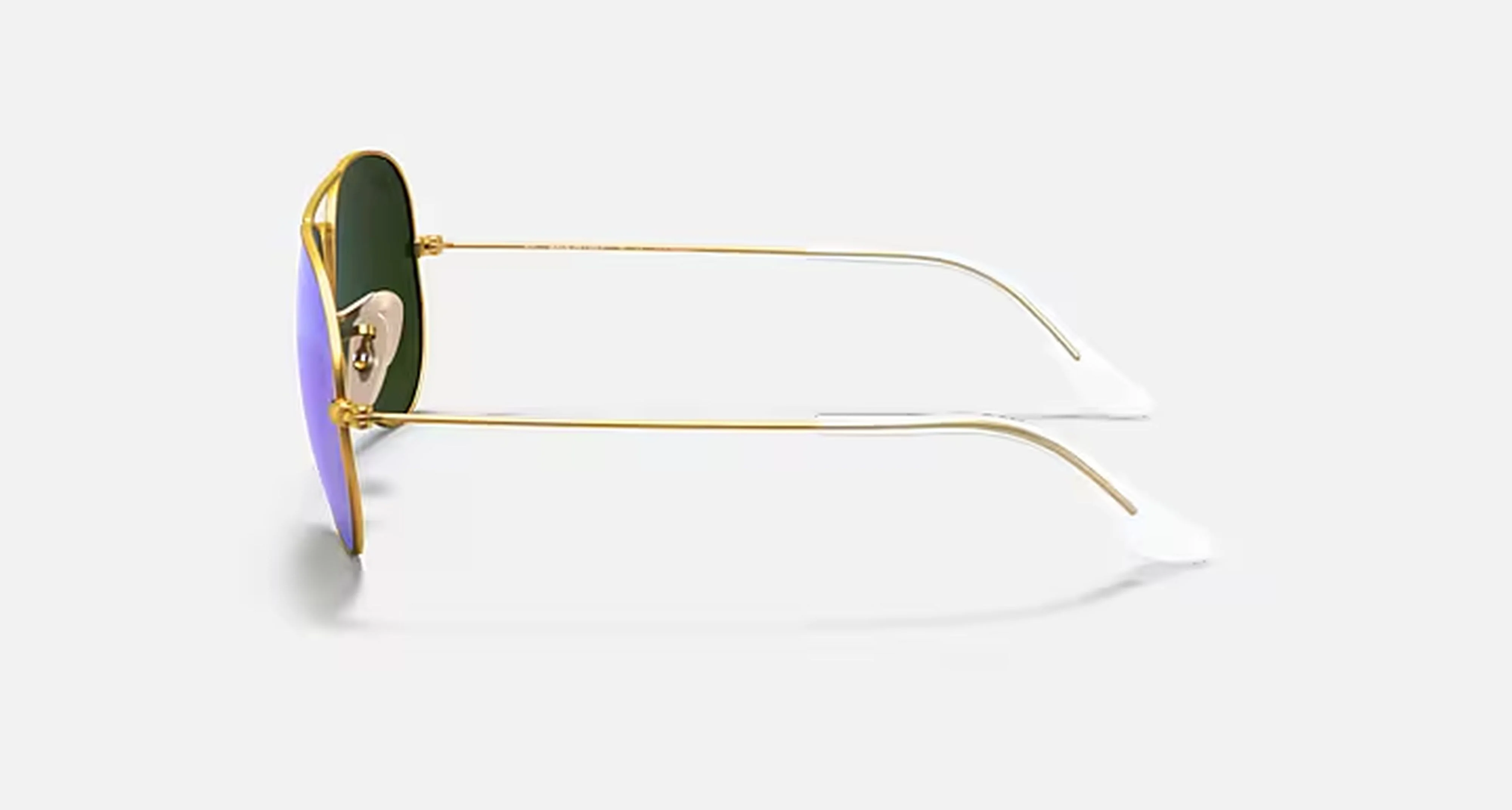 AVIATOR FLASH LENSES MENS / MATTE GOLD - BLUE MIRROR POLAR |  Dial - Image 3