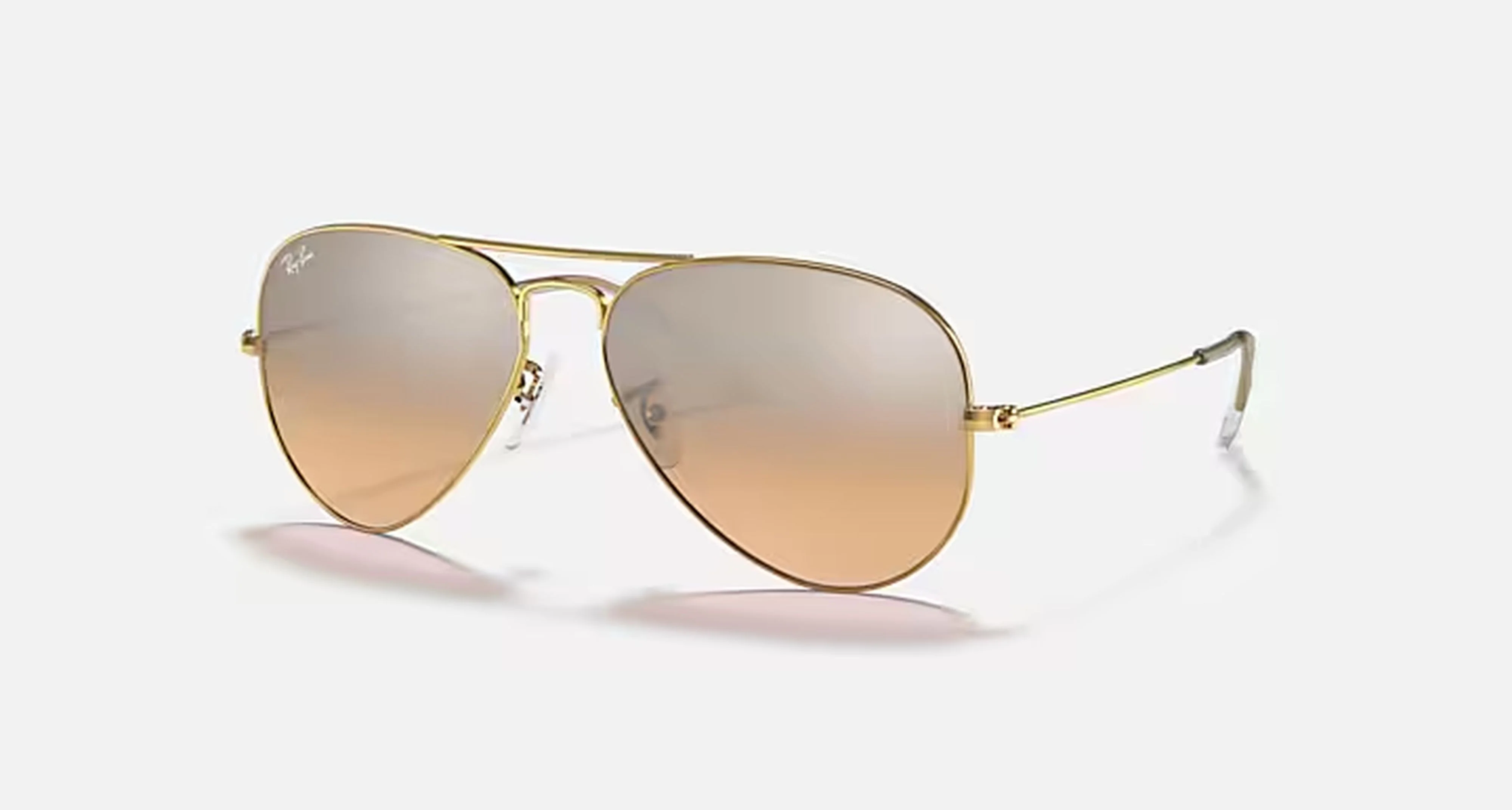 AVIATOR GRADIENT UNISEX / POLISHED ARISTA GOLD - SILVER PINK GRADIENT MIRROR - Image 4