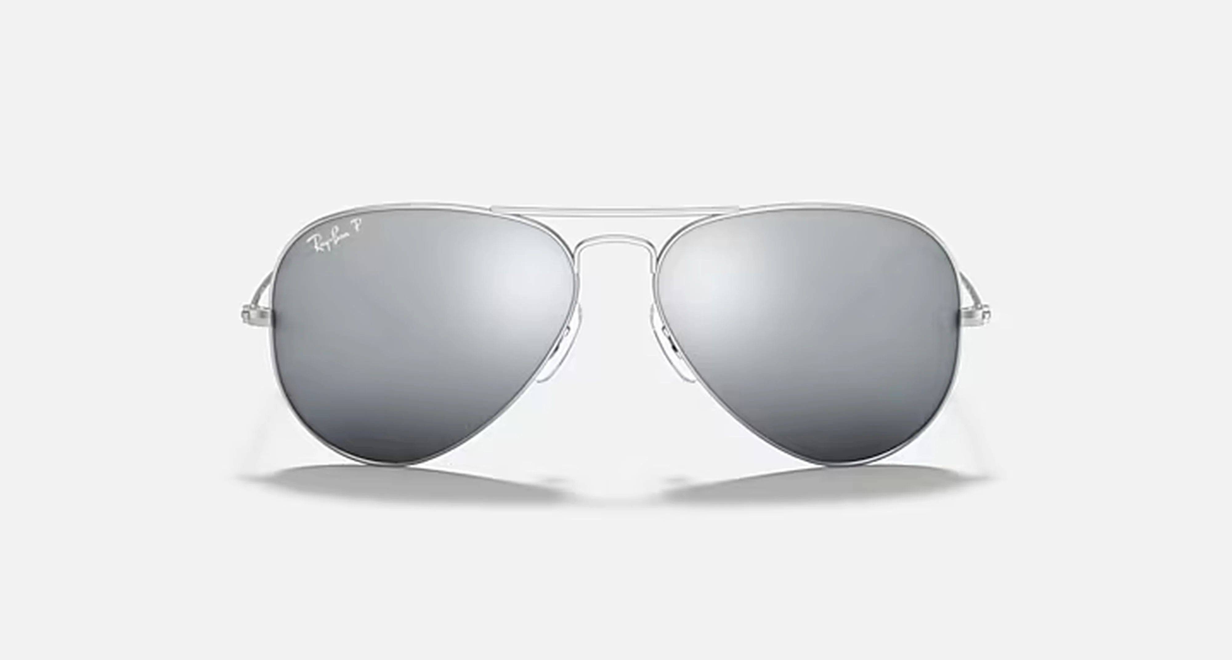 AVIATOR MIRROR MENS / MATTE SILVER-DARK GREY MIRROR POLAR |  Dial - Image 2