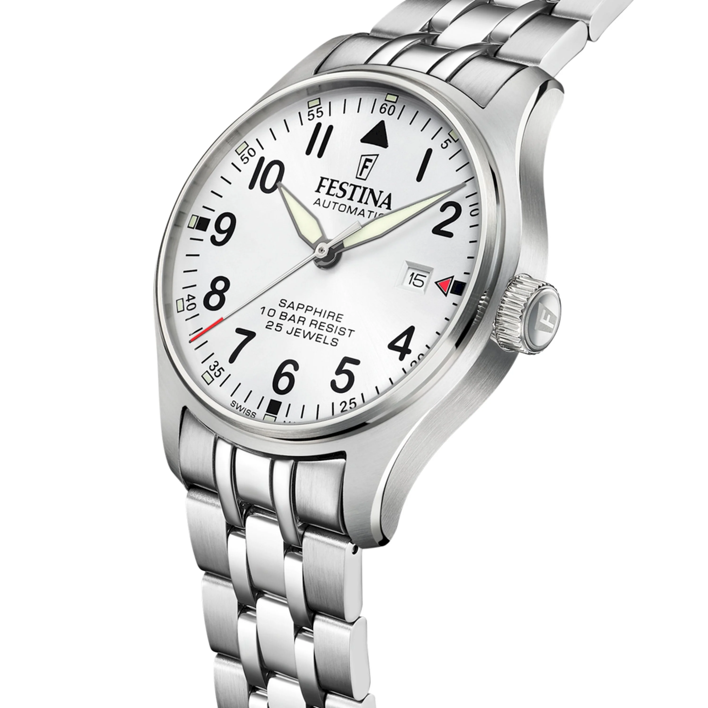 AVIATOR NORTH Silver / Stainless Steel | Silver Dial - Image 3