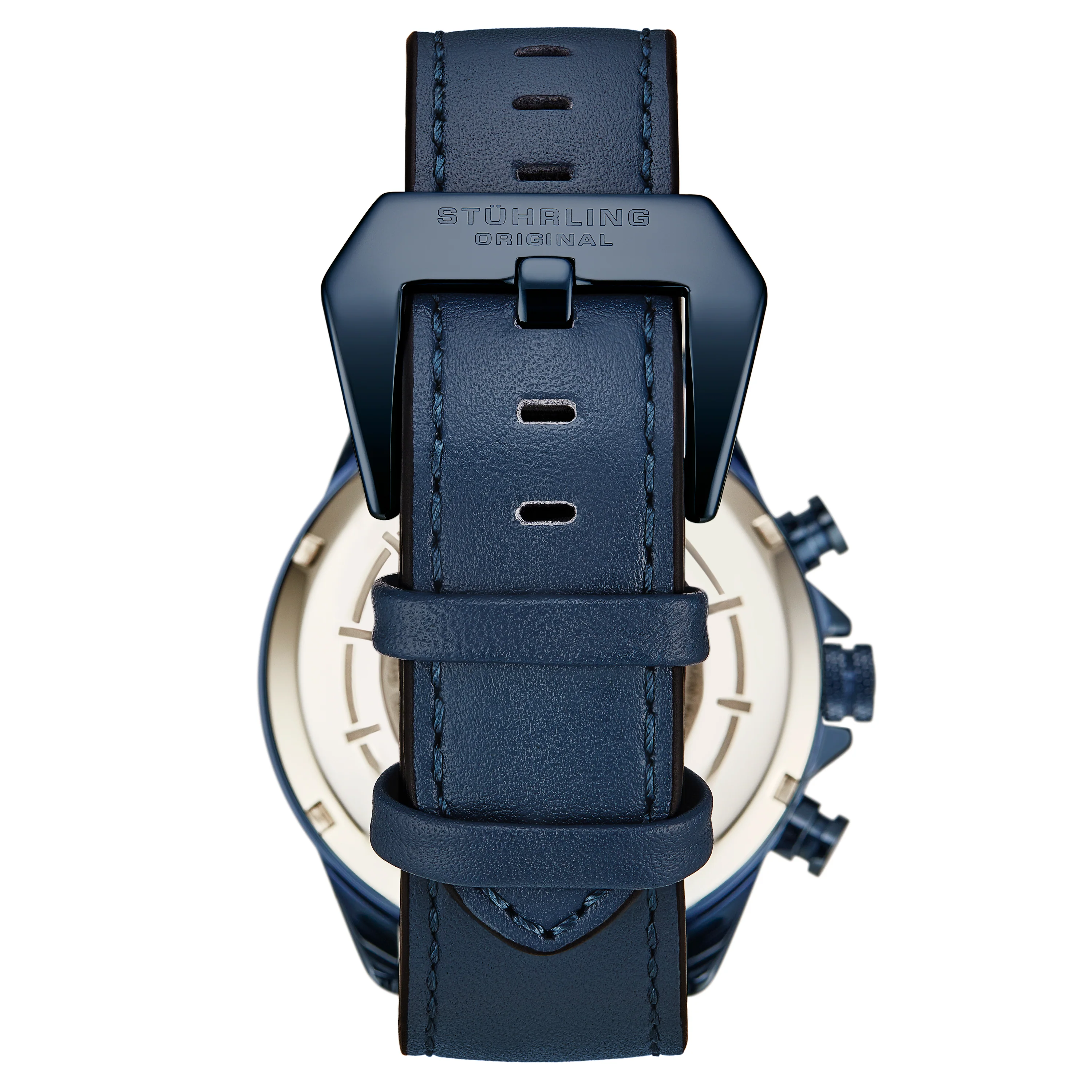 Aviator Watch Blue/Leather | Blue Dial - Image 2