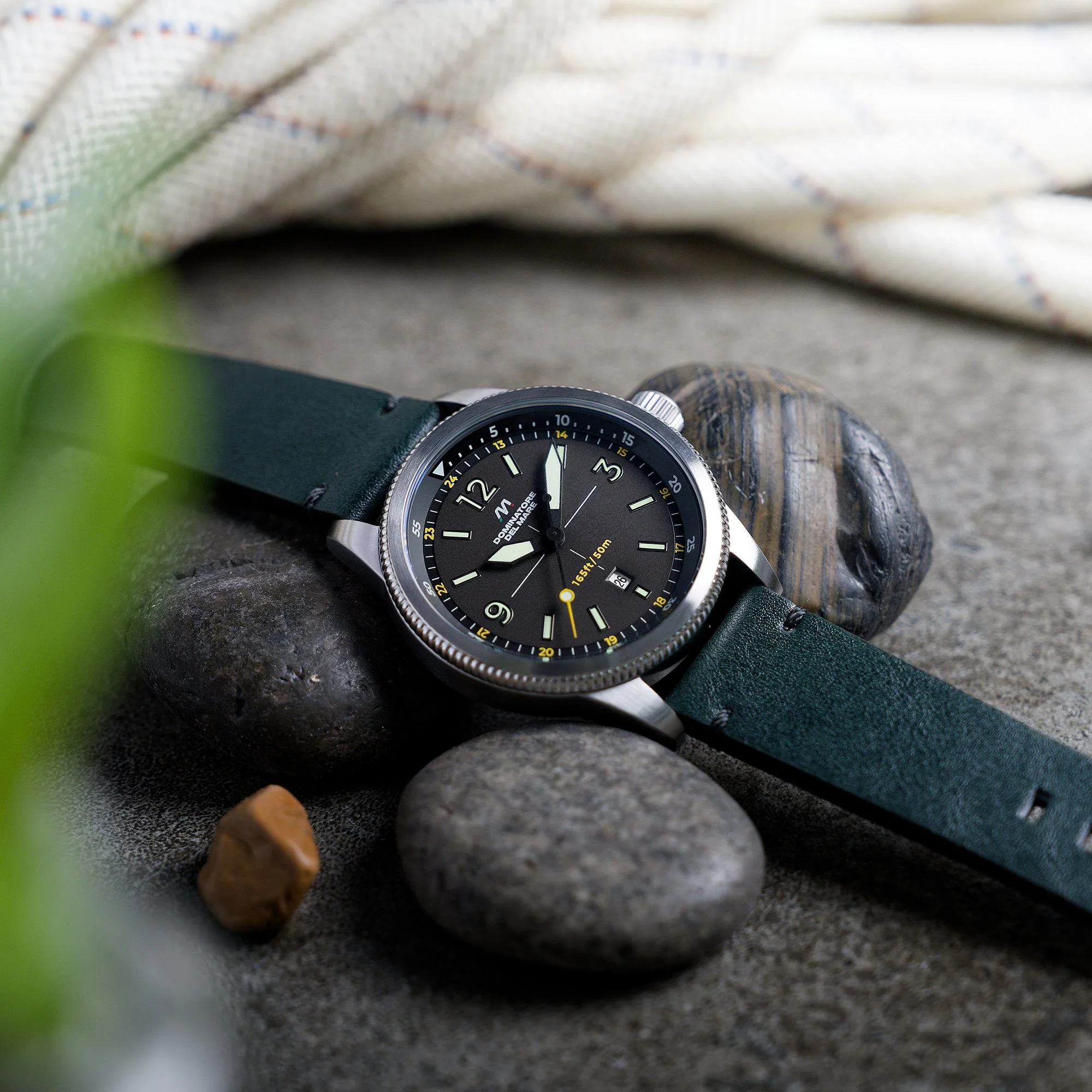 Aviatore Japan Quartz Green / Leather | Green Dial - Image 2
