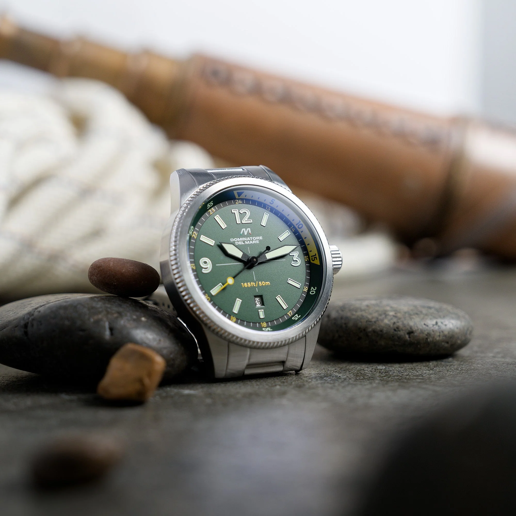 Aviatore Japan Quartz Green / Stainless Steel | Green Dial - Image 2