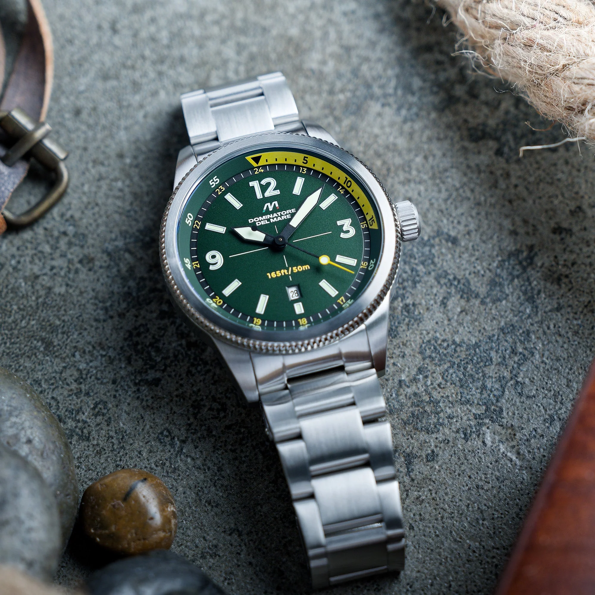 Aviatore Japan Quartz Green / Stainless Steel | Green Dial - Image 3