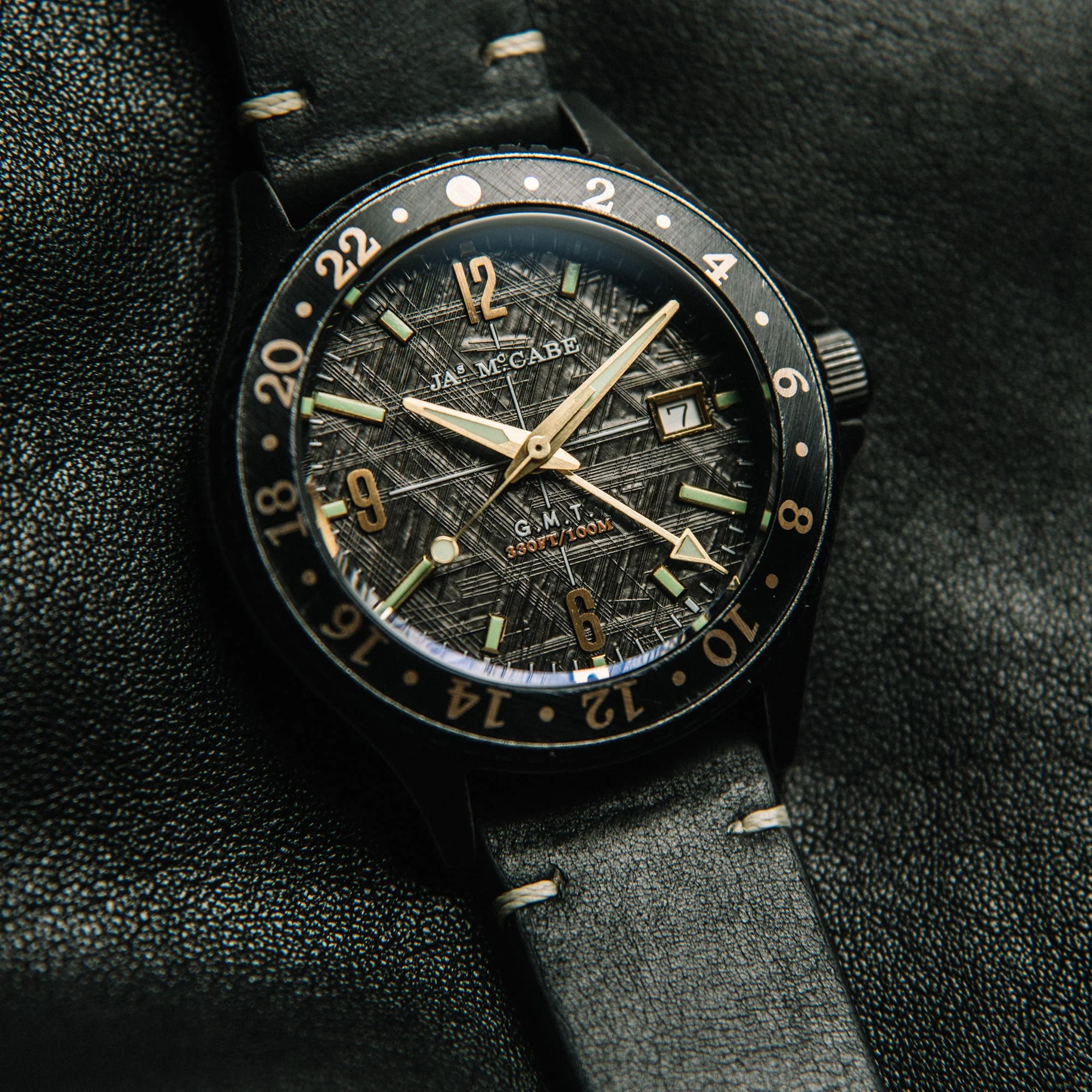 Baja GMT Black / Leather | Black Dial - Image 2