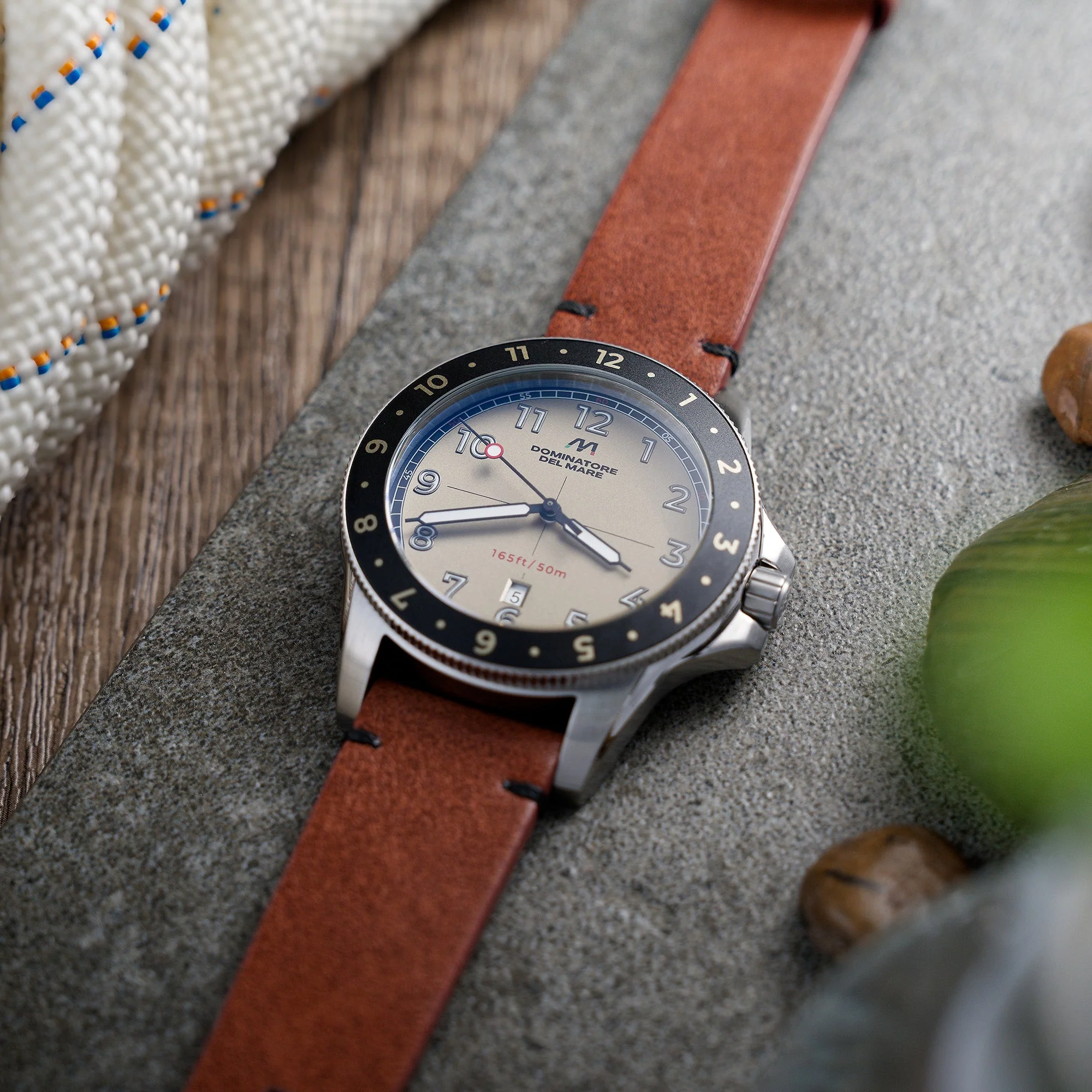 Bandiera Japan Quartz Cream / Leather | Cream Dial - Image 2