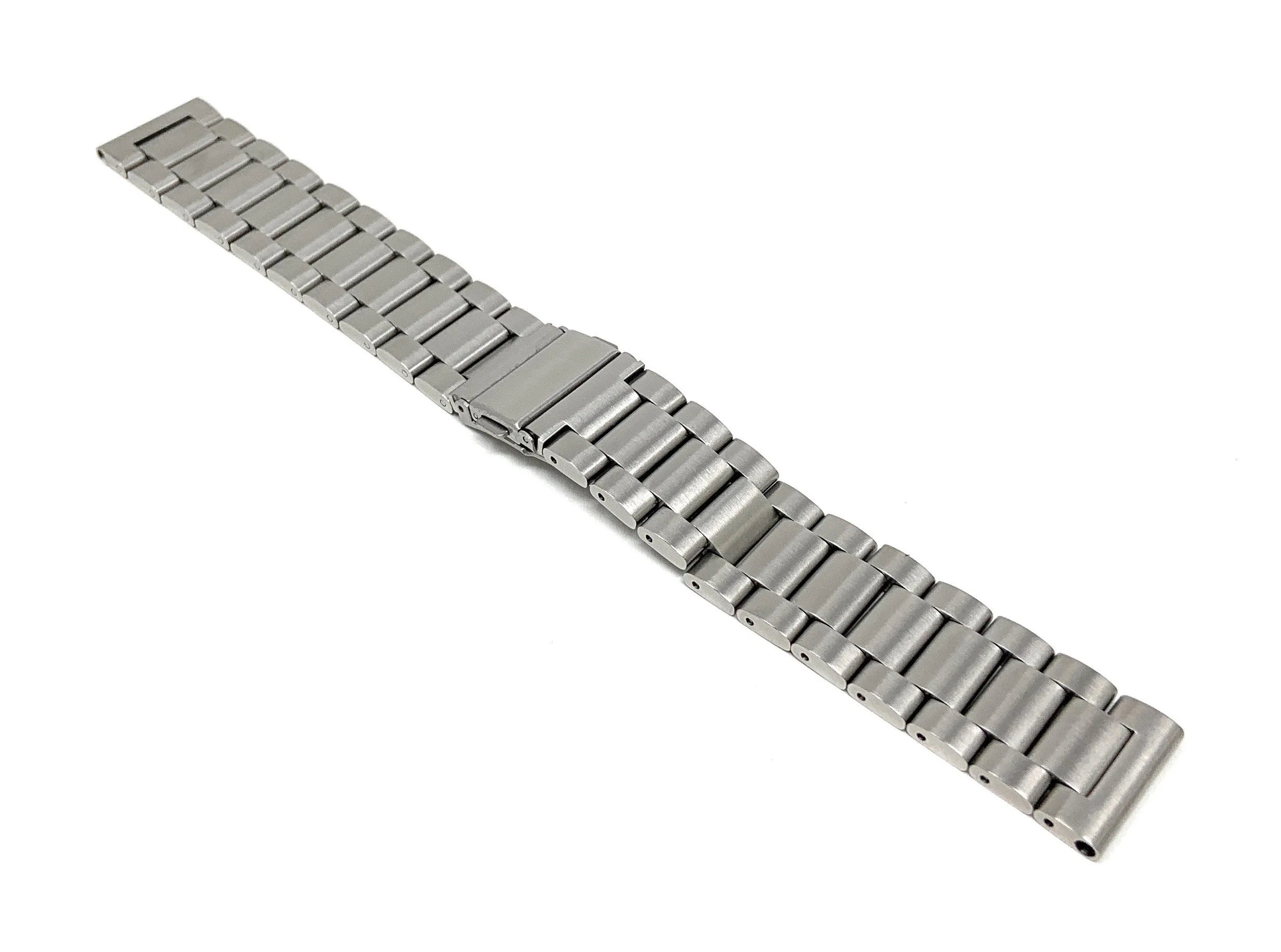 Bandini 22mm Silver Stainless Steel Watch Band 22mm / Silver / Silver Buckle | Dial