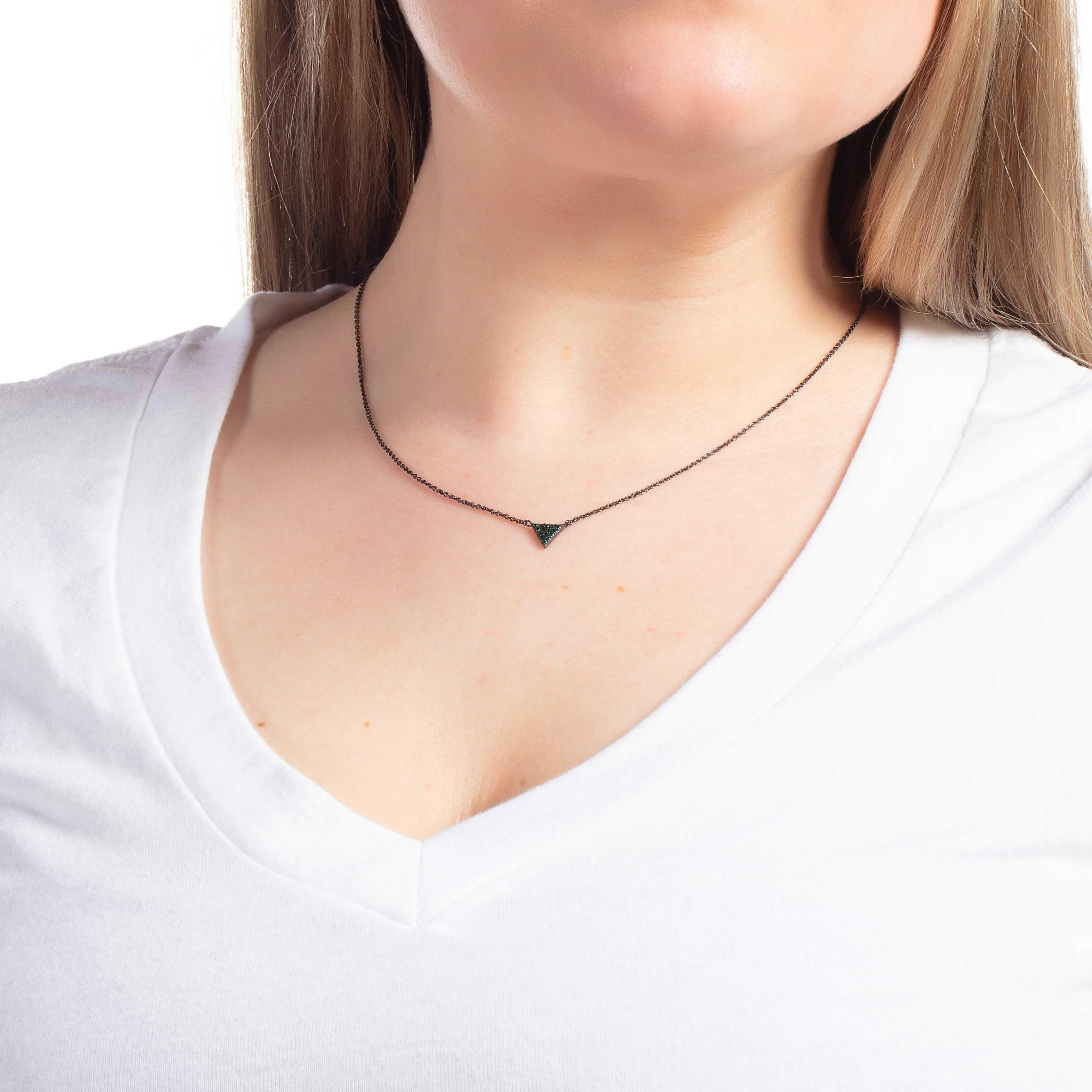 Barcelona Pendant Necklace 18k Black Gold - Image 2
