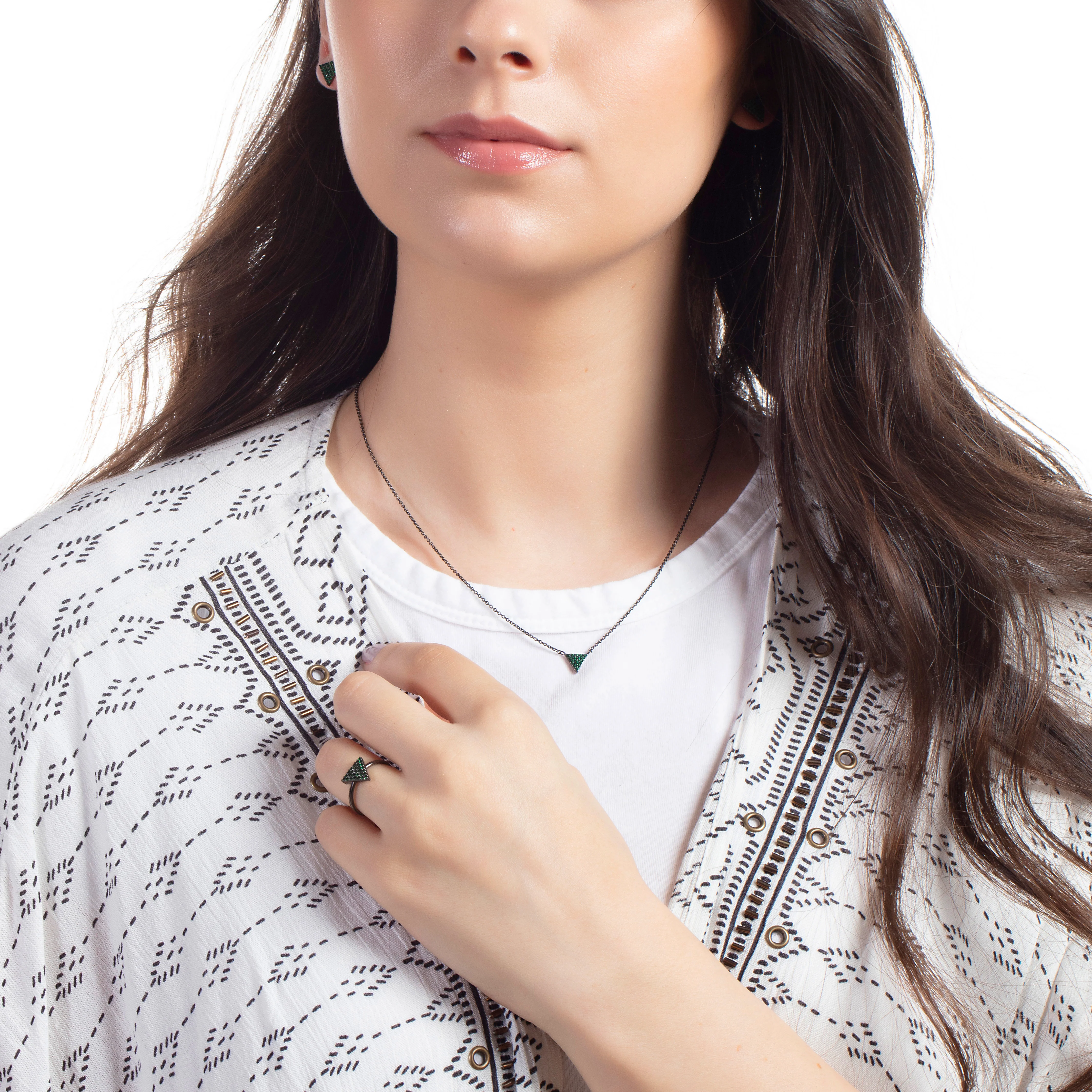 Barcelona Pendant Necklace 18k Black Gold - Image 3
