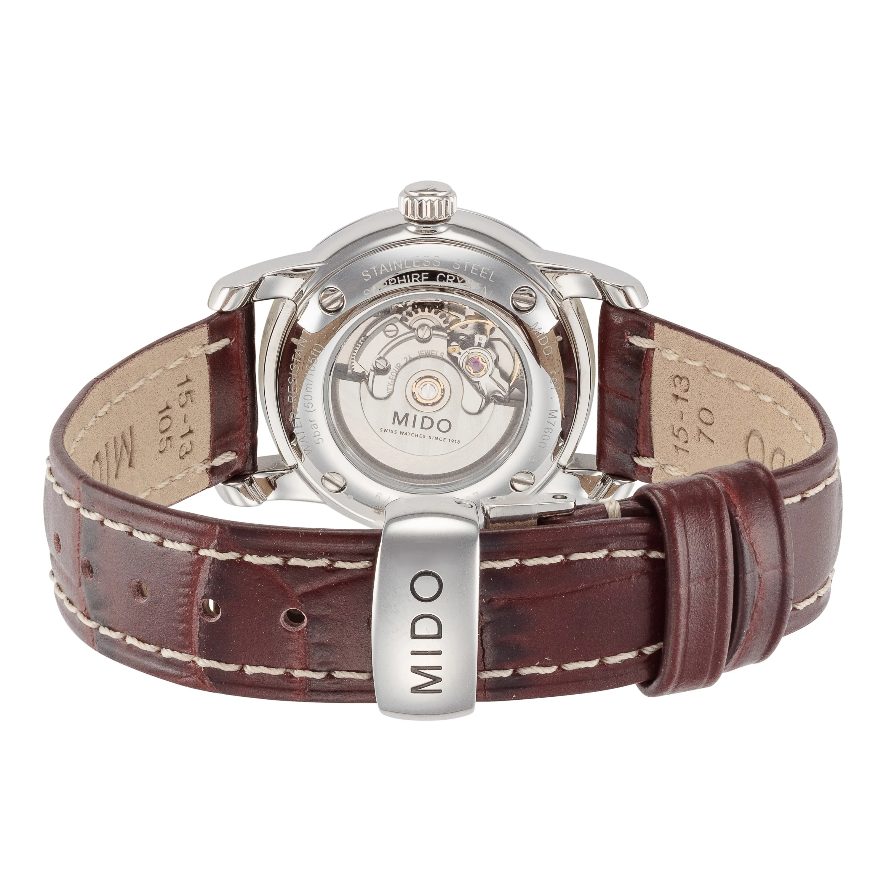 Baroncelli 29mm / Black / Brown | Black Dial - Image 3