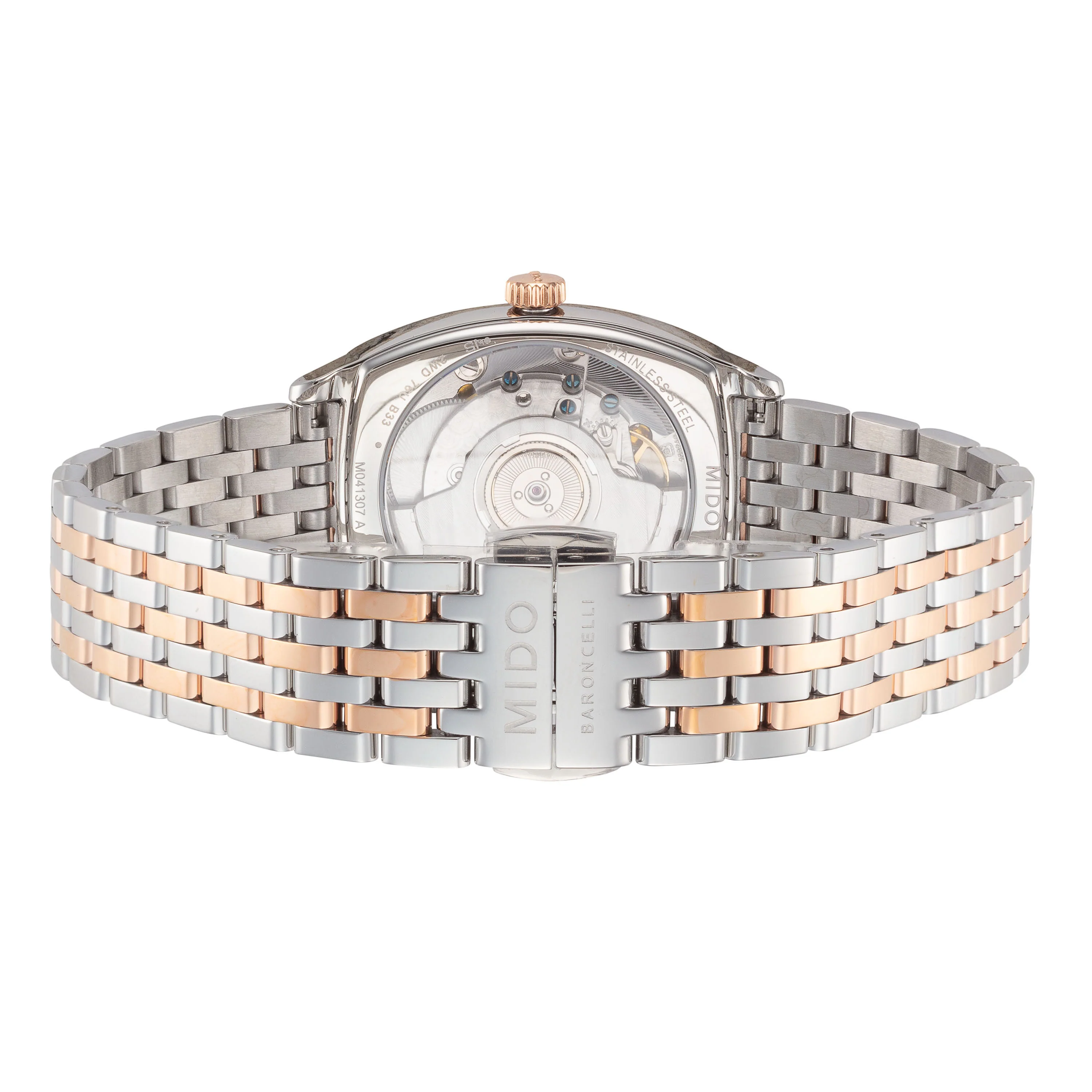 Baroncelli 30.5mm / White / Silver and Rose Gold | White Dial - Image 3