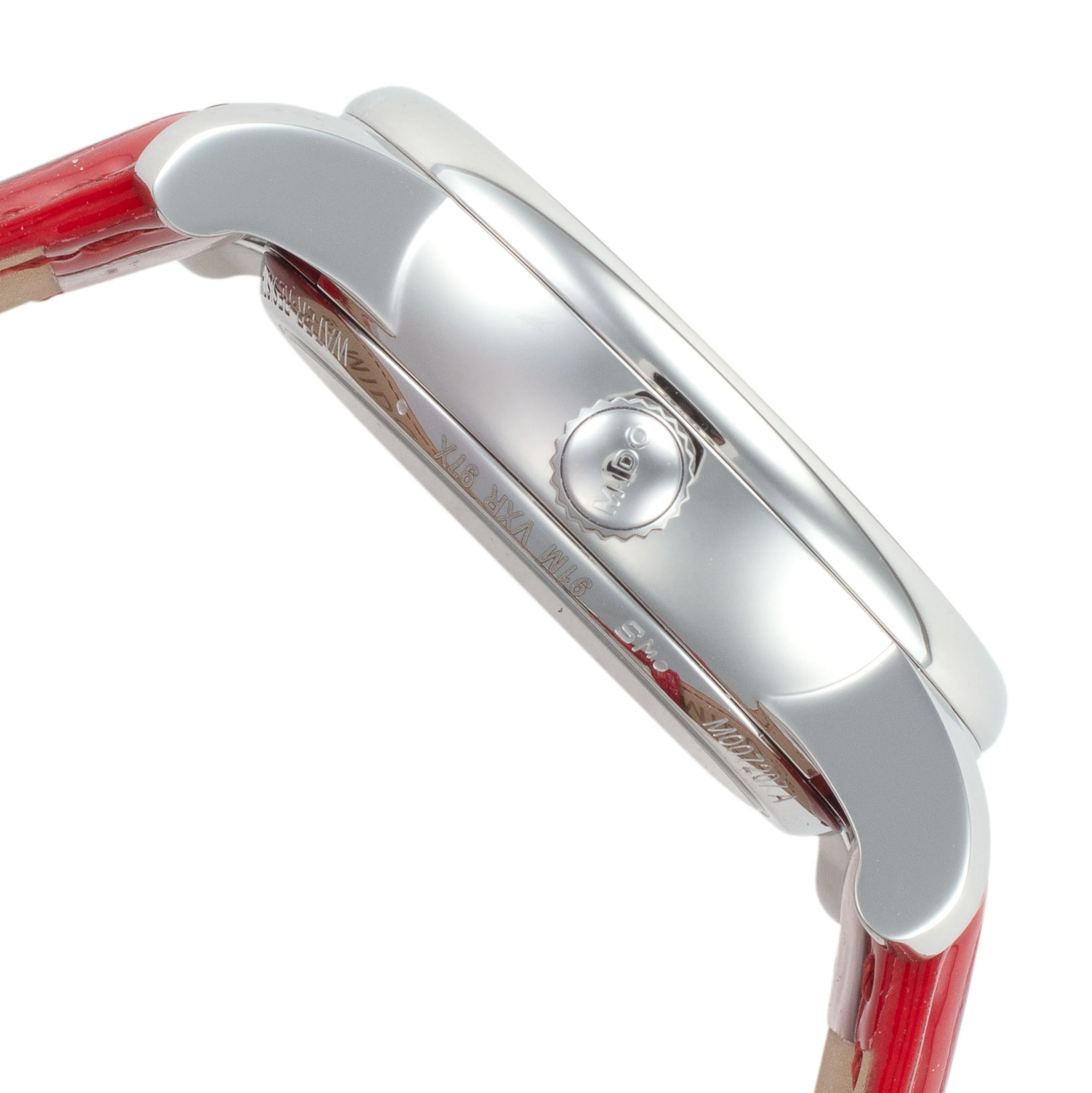 Baroncelli 33mm / White Mother-of-Pearl / Red | White Mother-of-Pearl Dial - Image 2