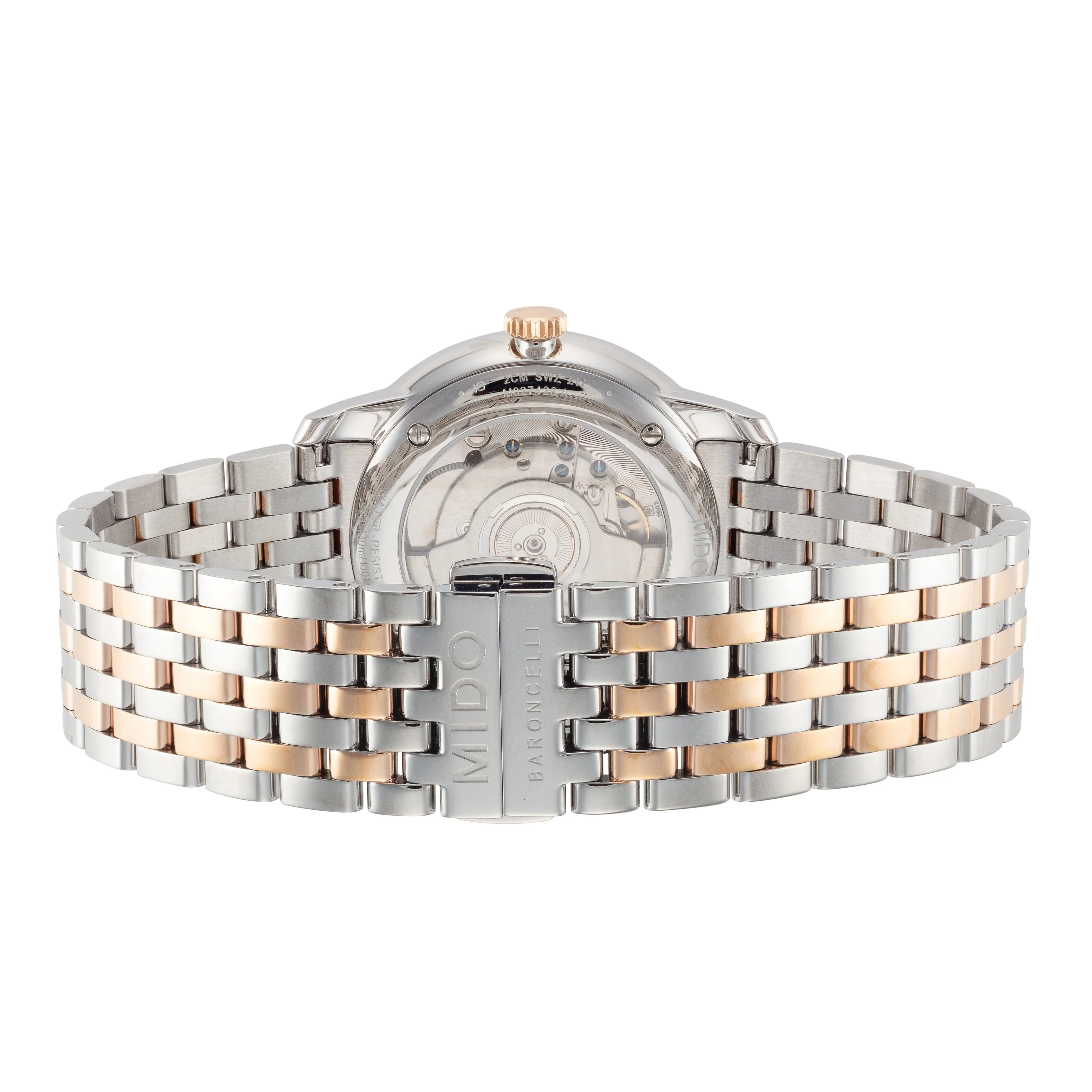 Baroncelli 40mm / White / Silver and Rose Gold | White Dial - Image 2
