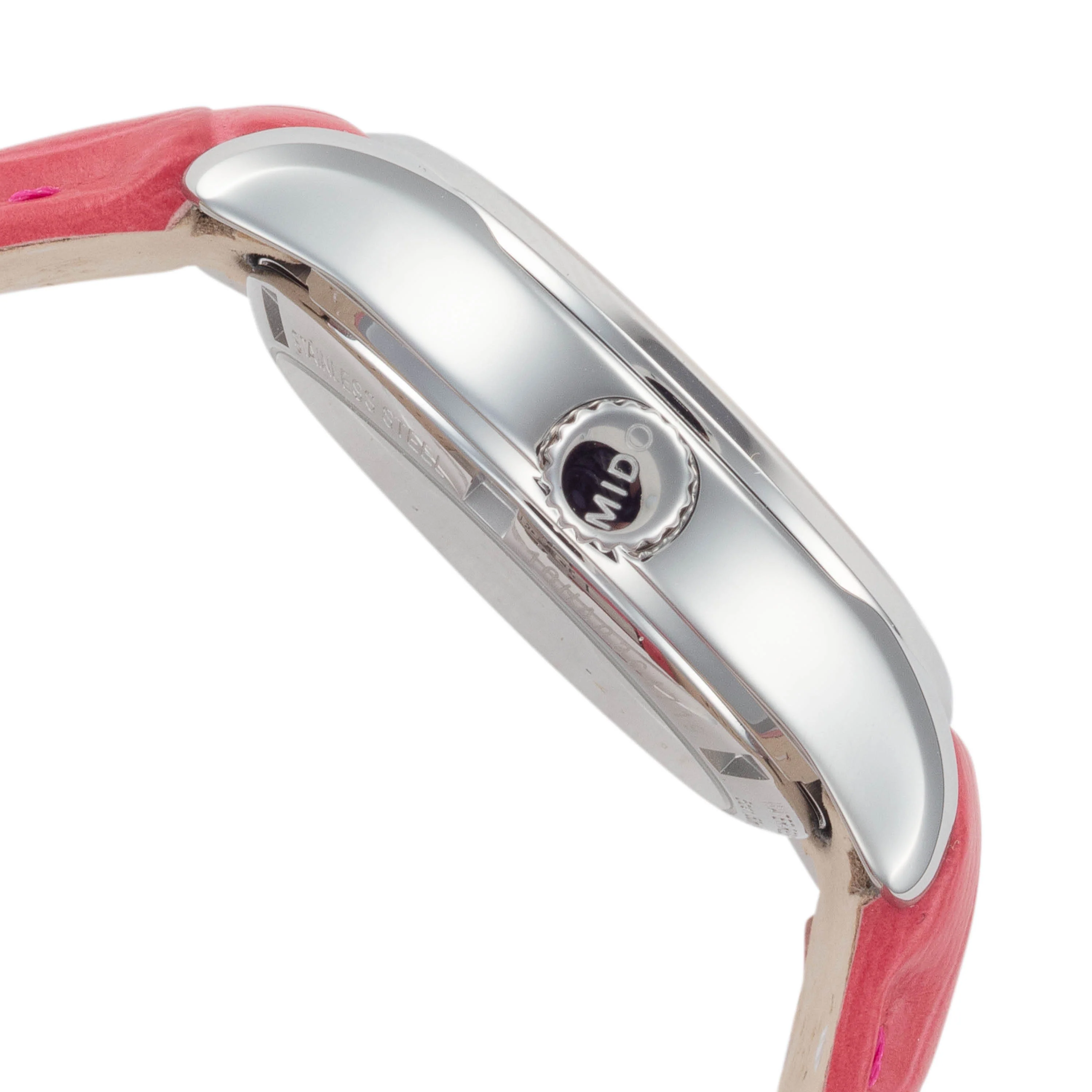 Baroncelli II 33mm / White / Pink | White Dial - Image 2
