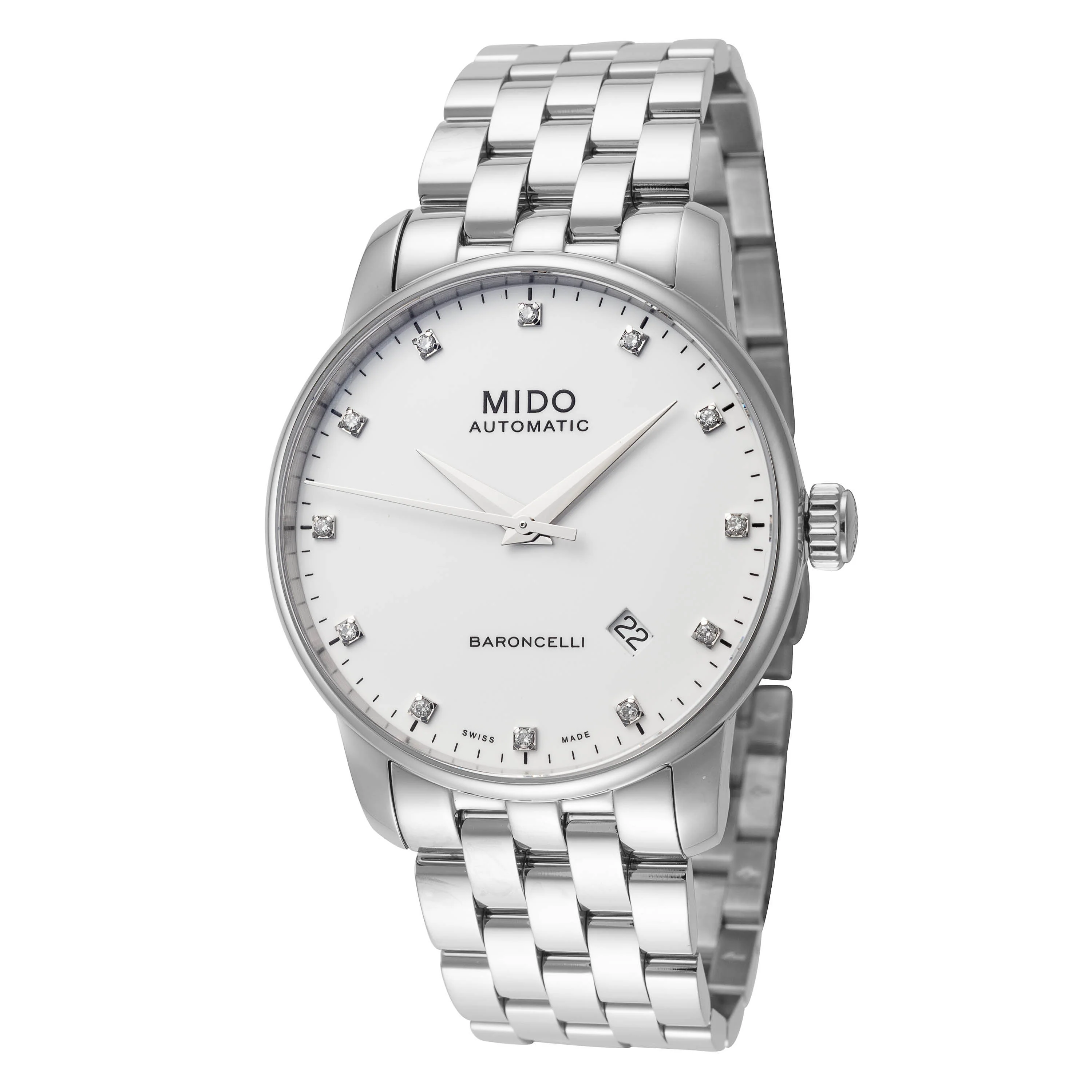 Baroncelli II 38mm / White / Silver | White Dial