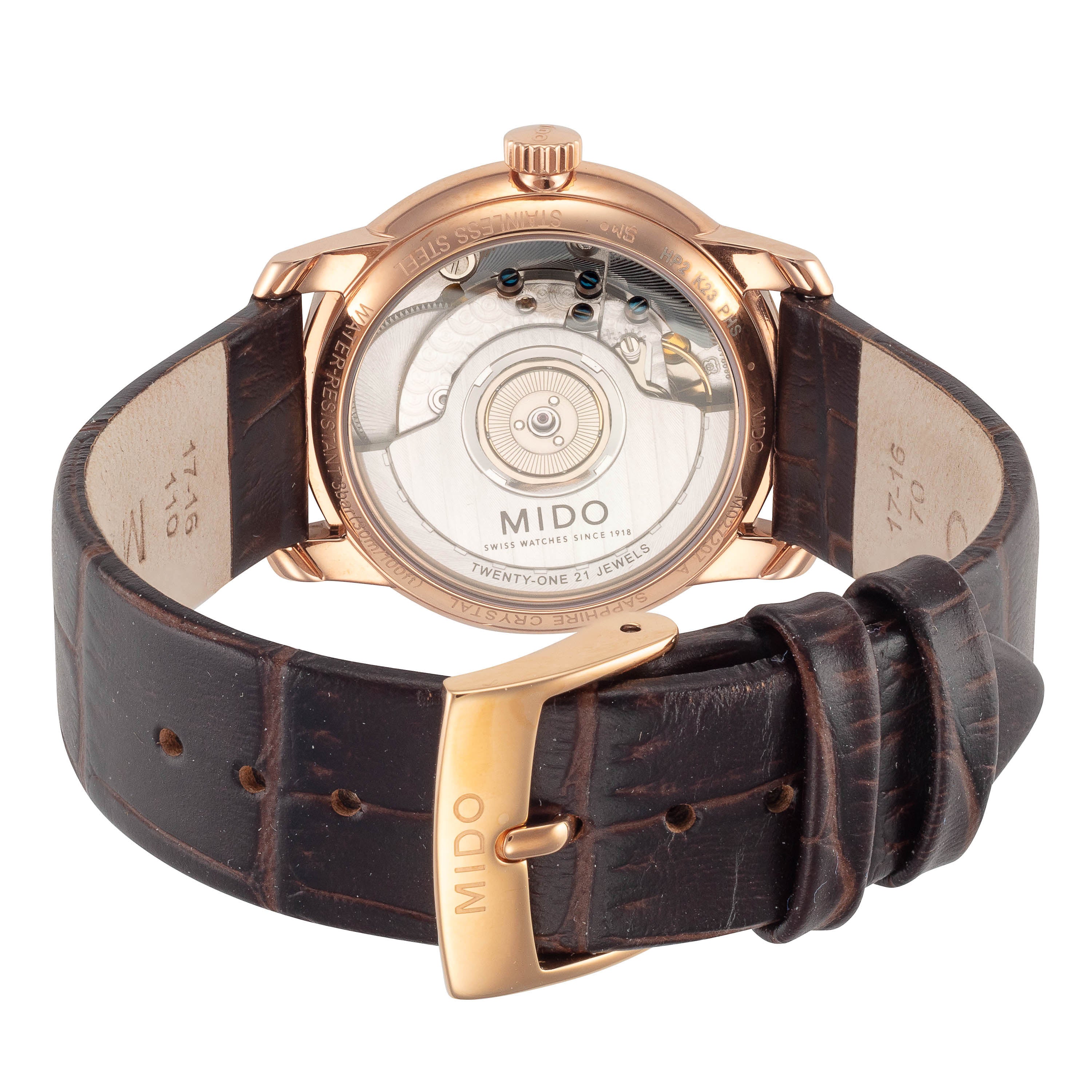 Baroncelli III 33mm / White Mother-of-Pearl / Brown | White Mother-of-Pearl Dial - Image 3