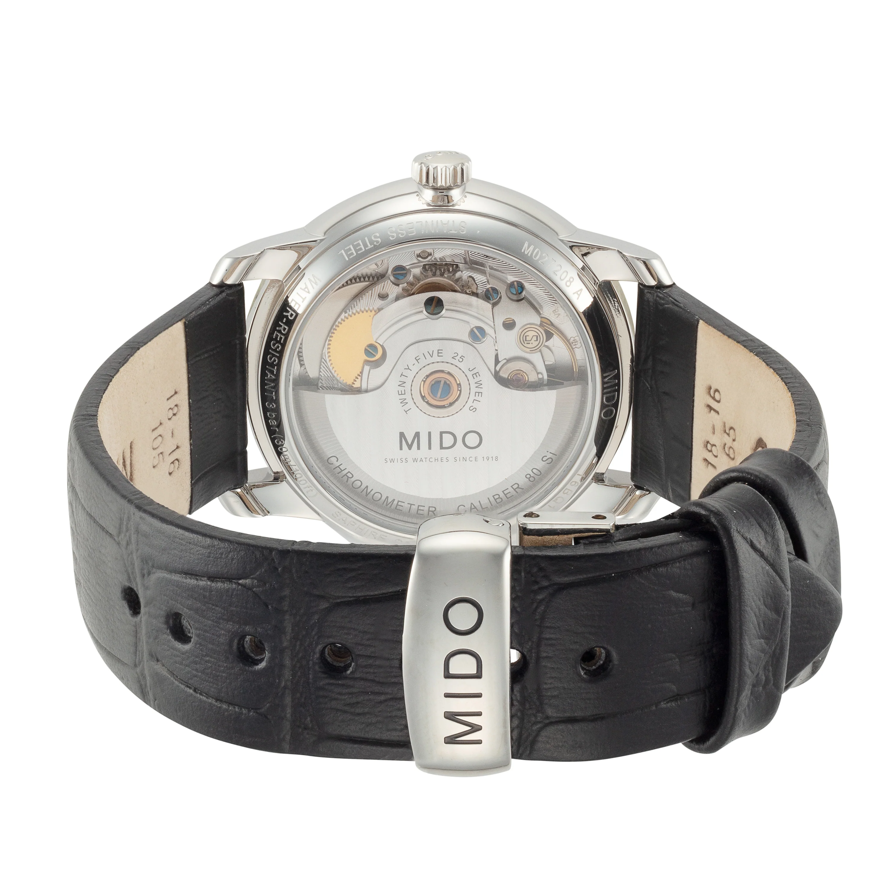 Baroncelli III 34mm / Mother-of-Pearl / Black | Mother-Of-Pearl Dial - Image 2