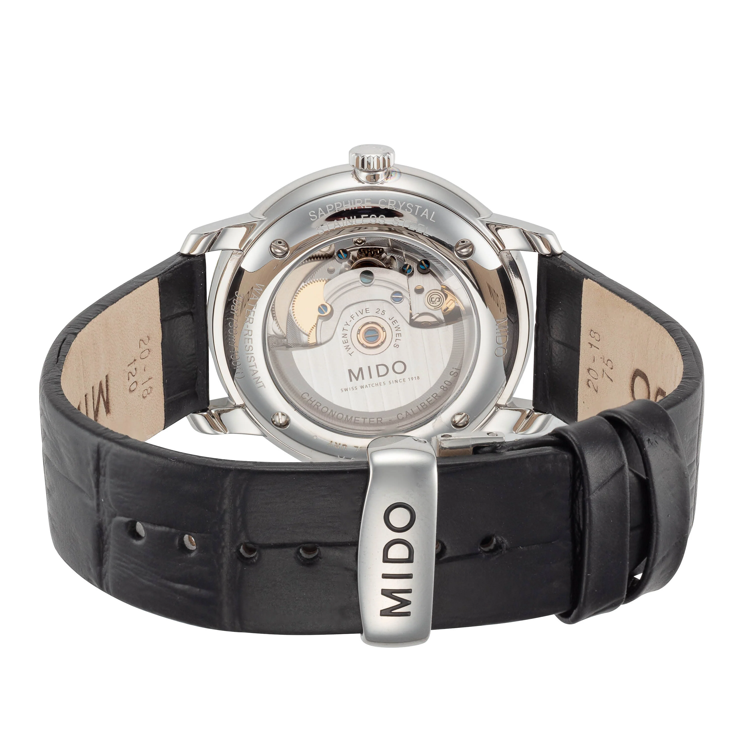 Baroncelli SI 40mm / White / Black | White Dial - Image 3