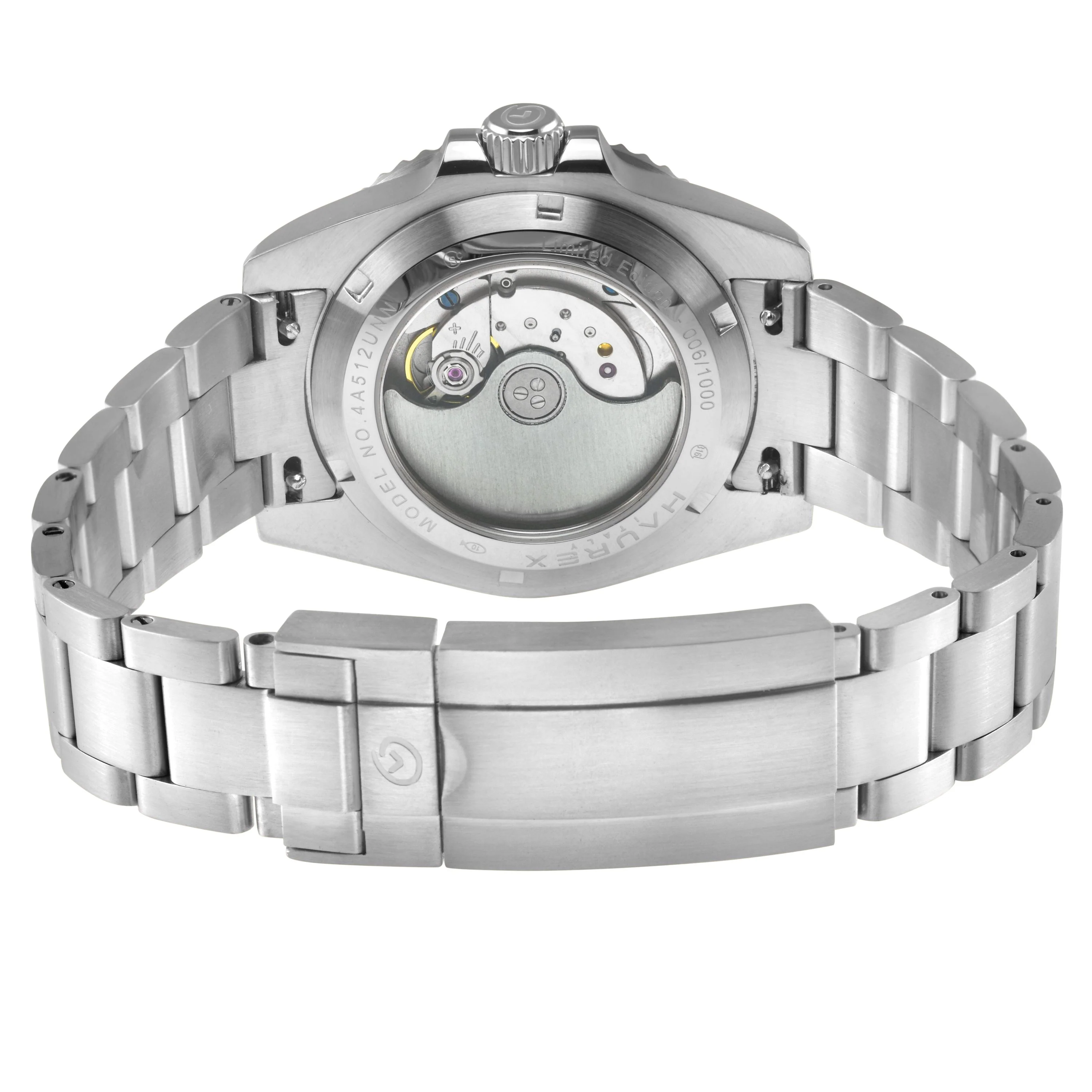 Haurex Italy Barracuda (316L Case, Blue Sunray Dial, Ceramic Bezel, 316L Stainless Steel Bracelet) - Image 3